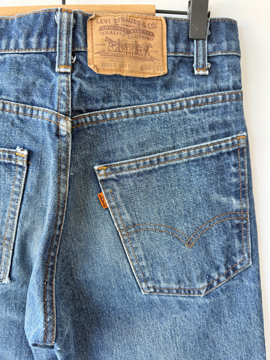 W29 L31 vintage Levis 517 28/29” measured waist dark faded USA 80s 517s