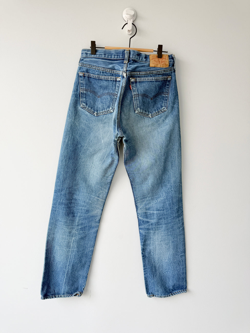 W30 L30 vintage Levis 501 29/30” measured dark faded blue 80sUSA Levi’s 501s