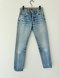 Re done - W25 L31 vintage Levis 501 24/25” measured whiskers medium blue 80s 501s