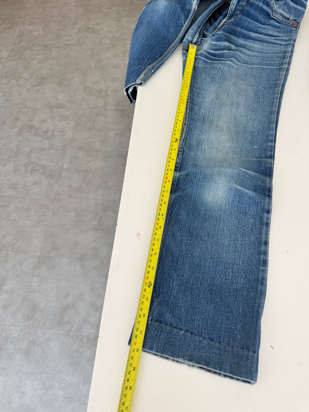 Soft W26 L27 vintage Levis 630 25/26” measured waist dark faded blue 630s 80s