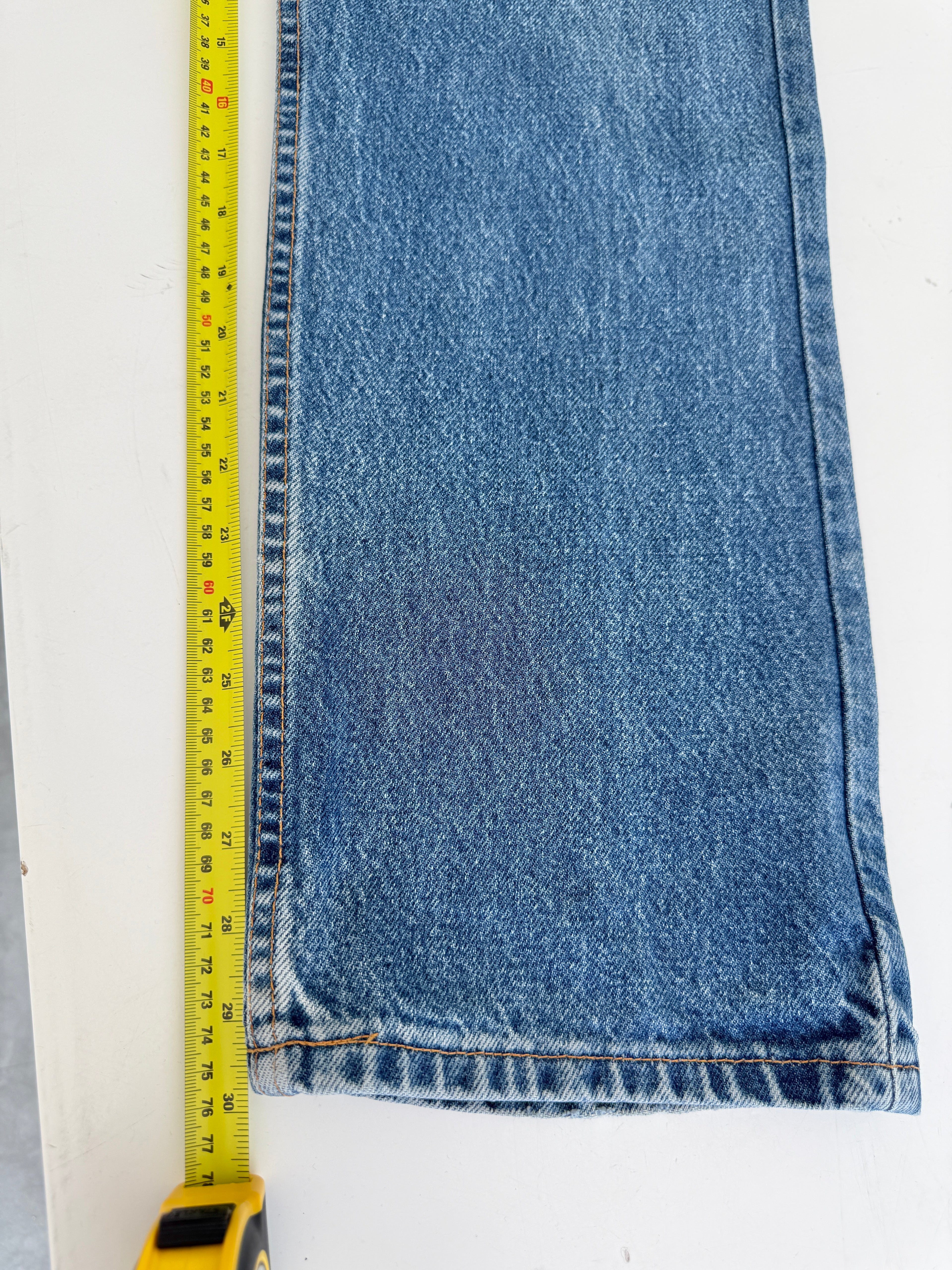 W34 L29 vintage Levis 505 32/34” measured waist dark faded USA 90s 505s