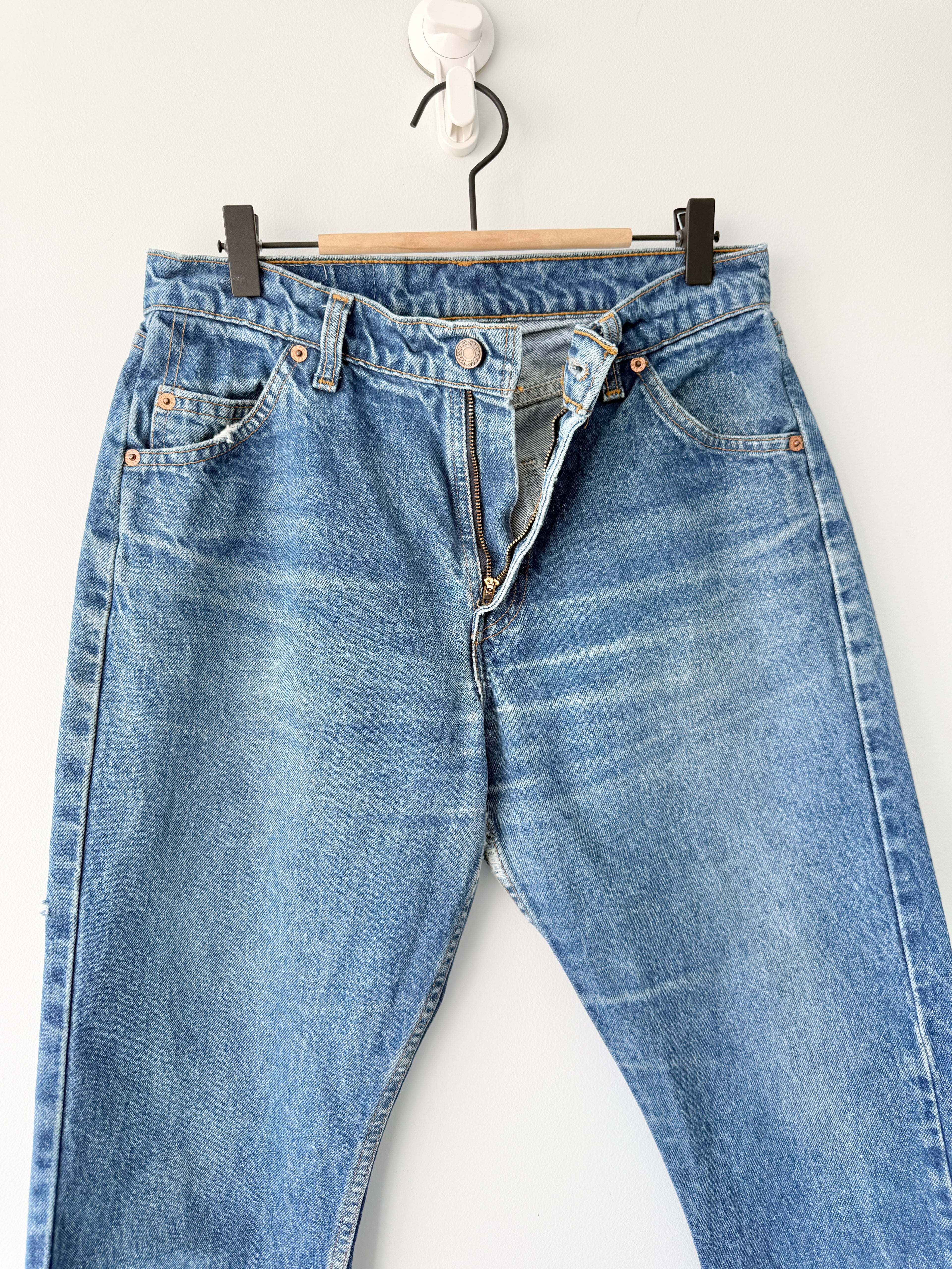 W28 L31 vintage Levis 517 28/29” measured dark fade blue denim Levi’s 517s
