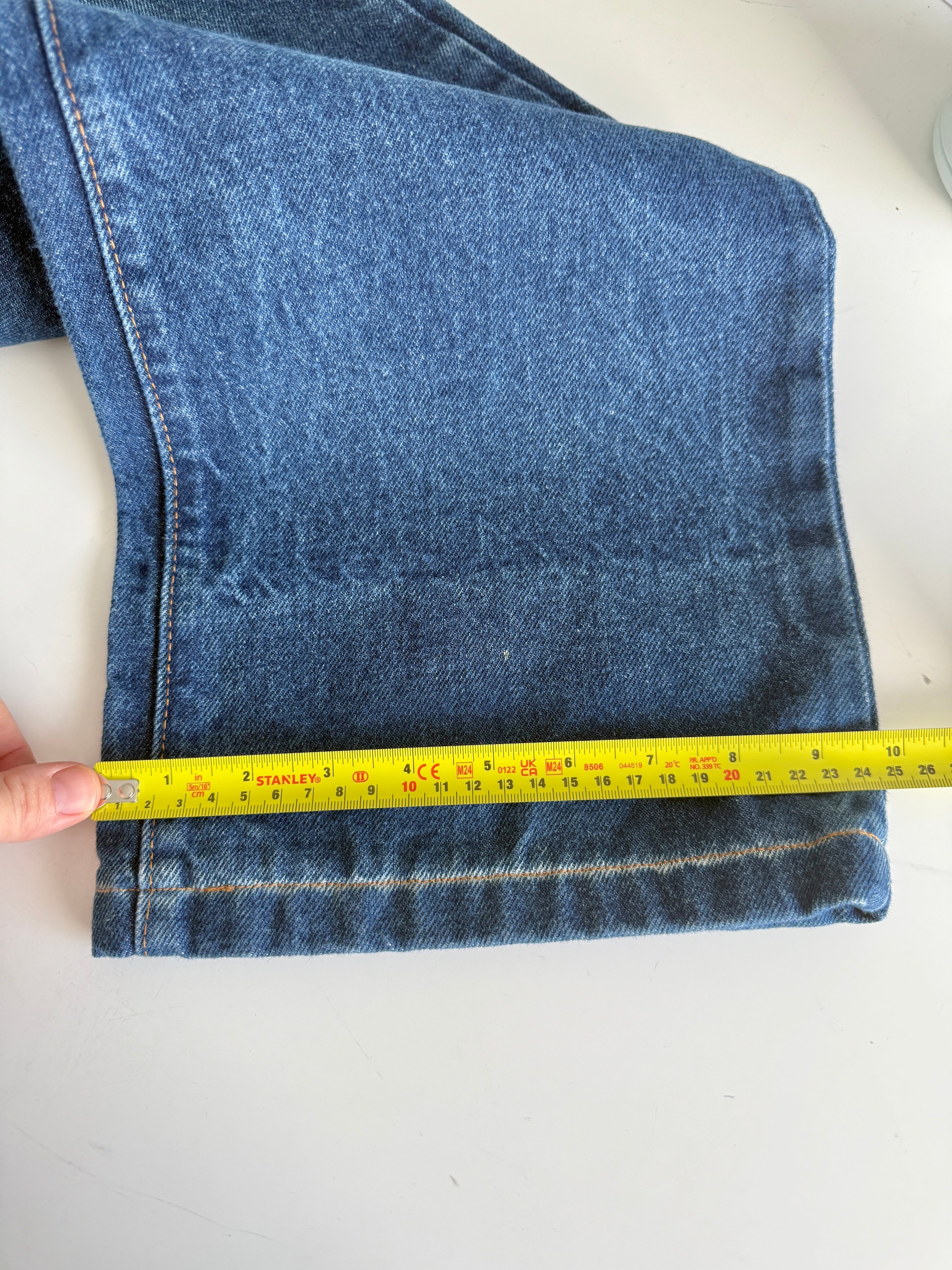 W34 L26 vintage Levis 517 34” measured light blue fade denim 90s Levi’s 517s USA