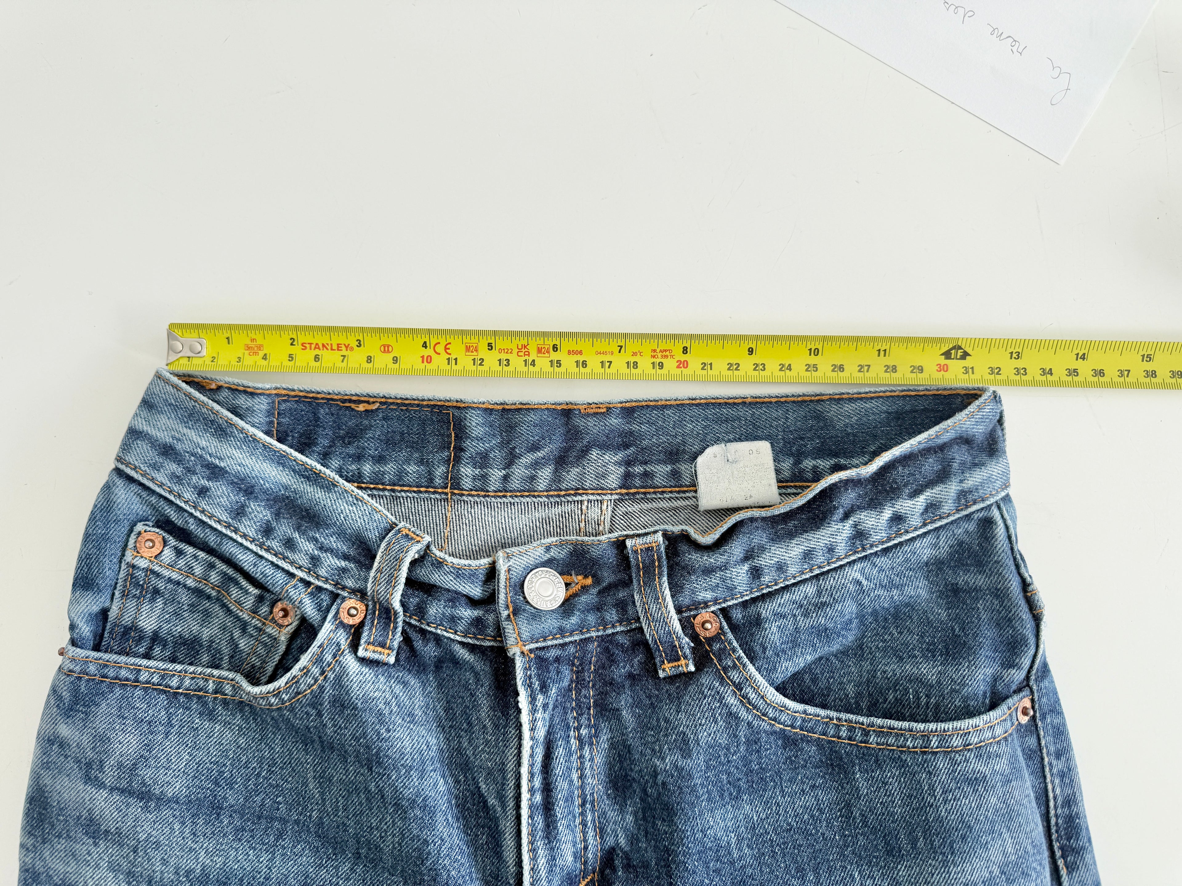 W25 L29 vintage Levis 517 24-25”” measured dark faded blue 90s USA 517s