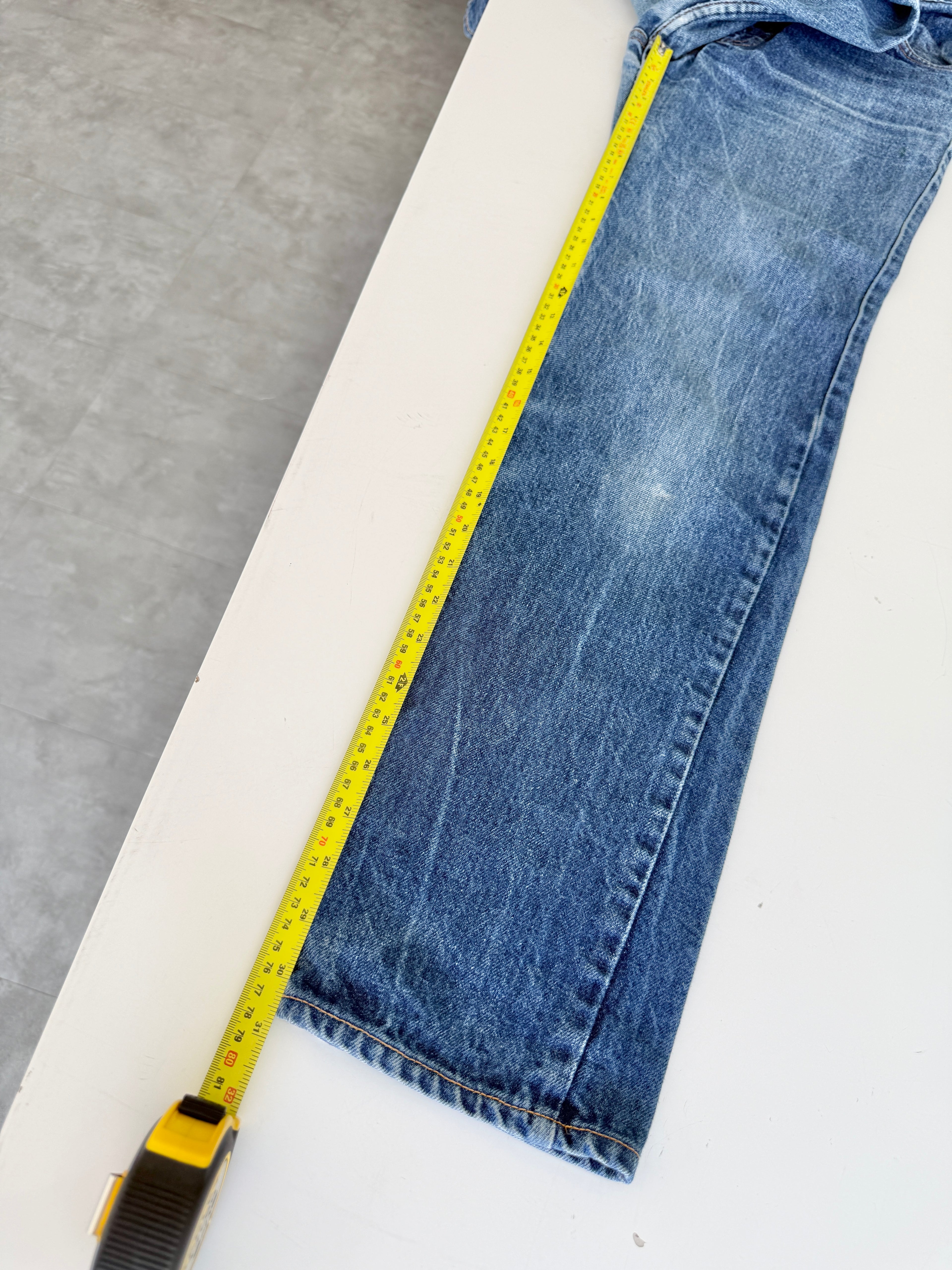 W27 L30 vintage Levis 631 26-27” measured dark faded blue denim orange tab 80/90s Levi’s 631s
