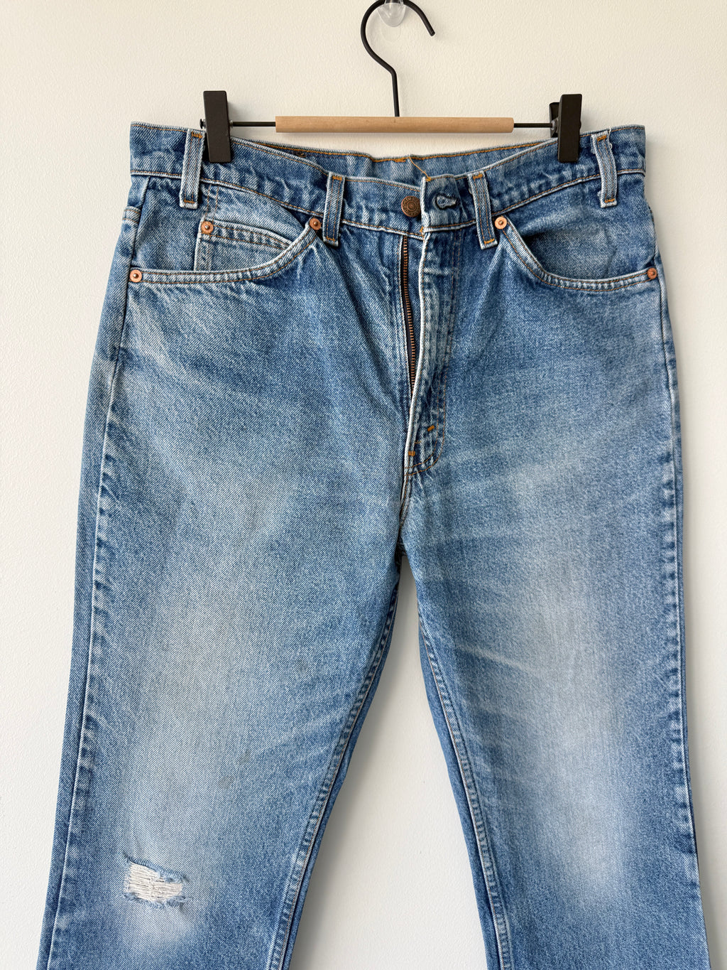 W32 L28 vintage Levis 517 faded medium blue 32” measured waist 517s 80s USA
