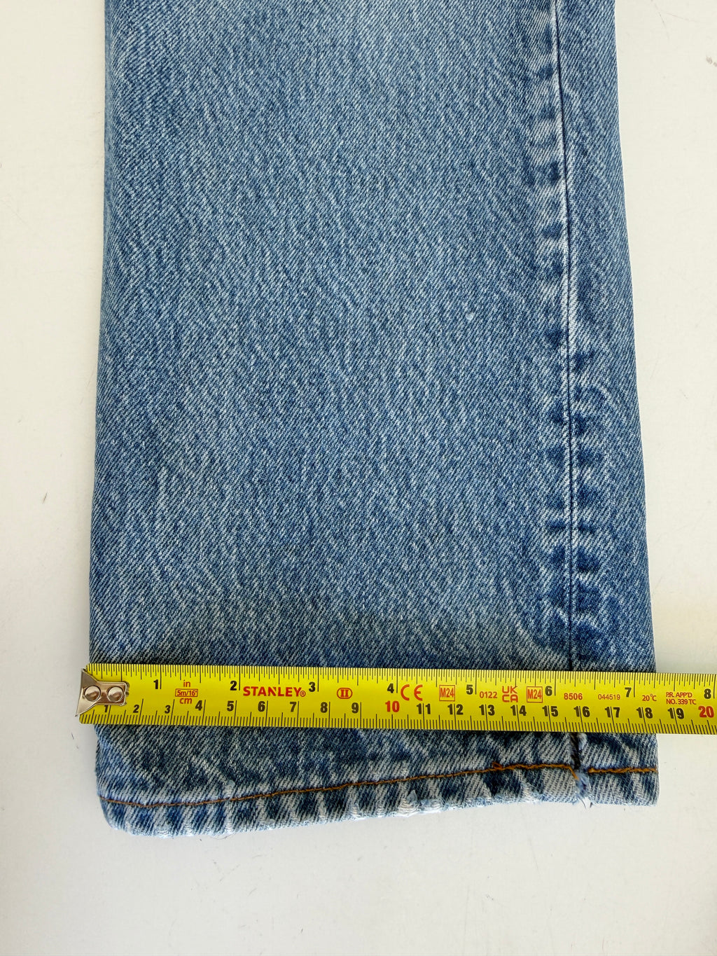 Distressed W26 L30 vintage Levis 701 0117 25/26” measured waist dark faded 80s 701 0117