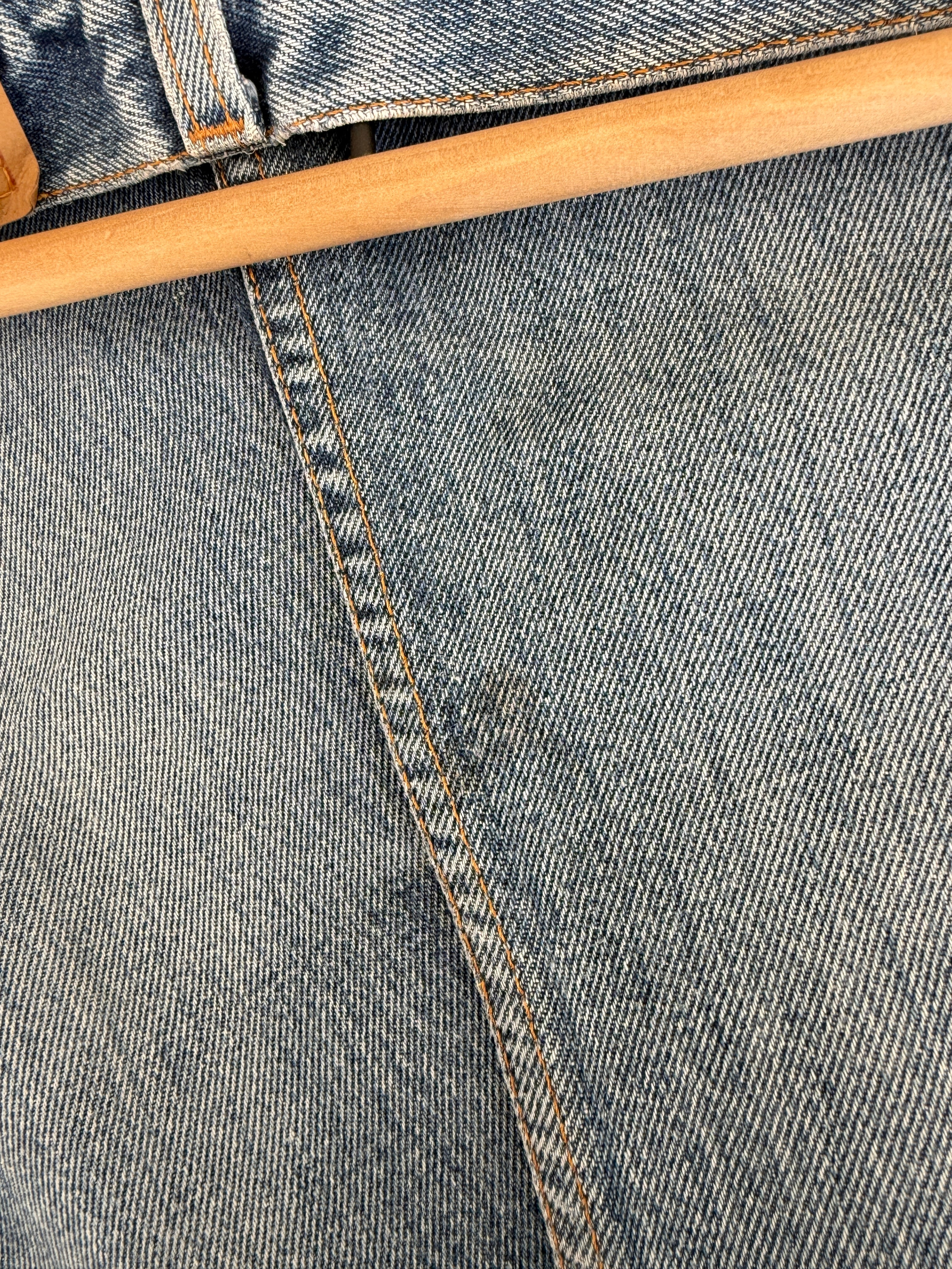 W24 L31 vintage Levis 517 24” measured waist dark faded blue USA 90s 517s