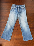 W24 L26 vintage Levis 24/25” measured whiskers denim medium faded blue 70s/80’s levi’s