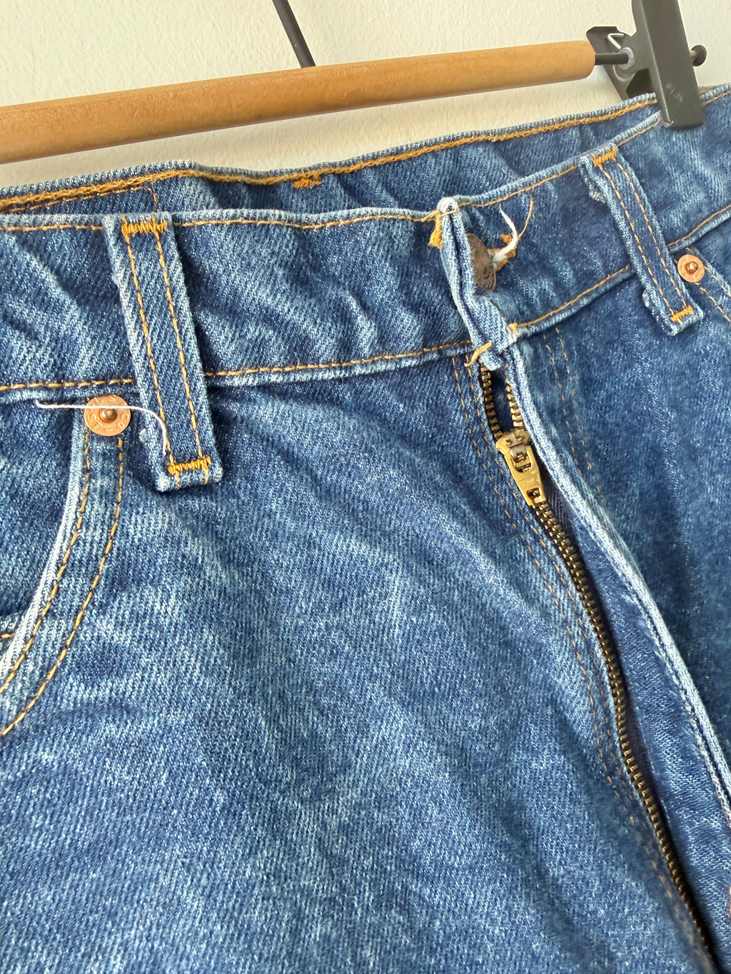 W33 L34 vintage Levis 517 33” measured waist raw blue 517s made in 90s USA