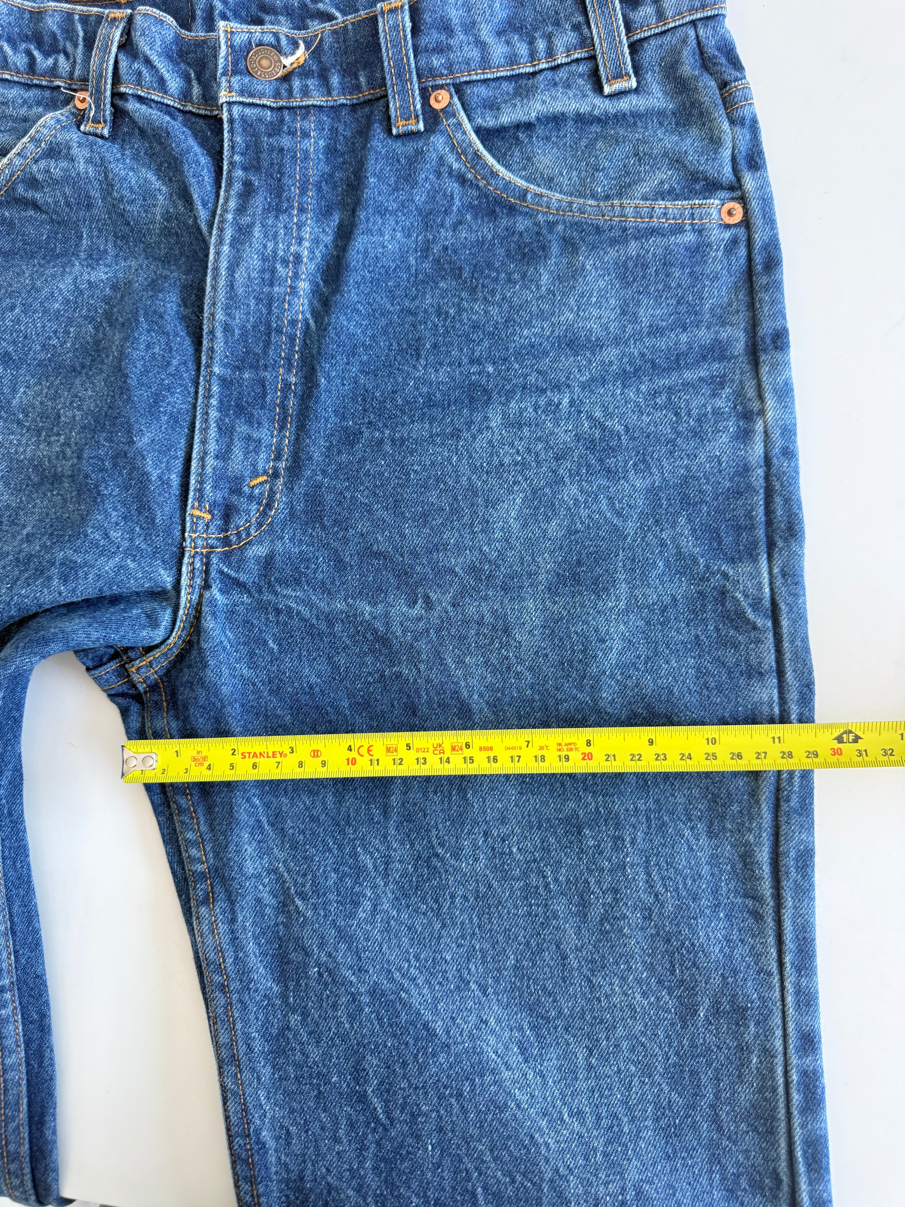 W33 L34 vintage Levis 517 33” measured waist raw blue 517s made in 90s USA