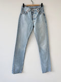 W25 L33 vintage Levis 501s 24/25” medium blue denim Levi’s 501s 90s USA