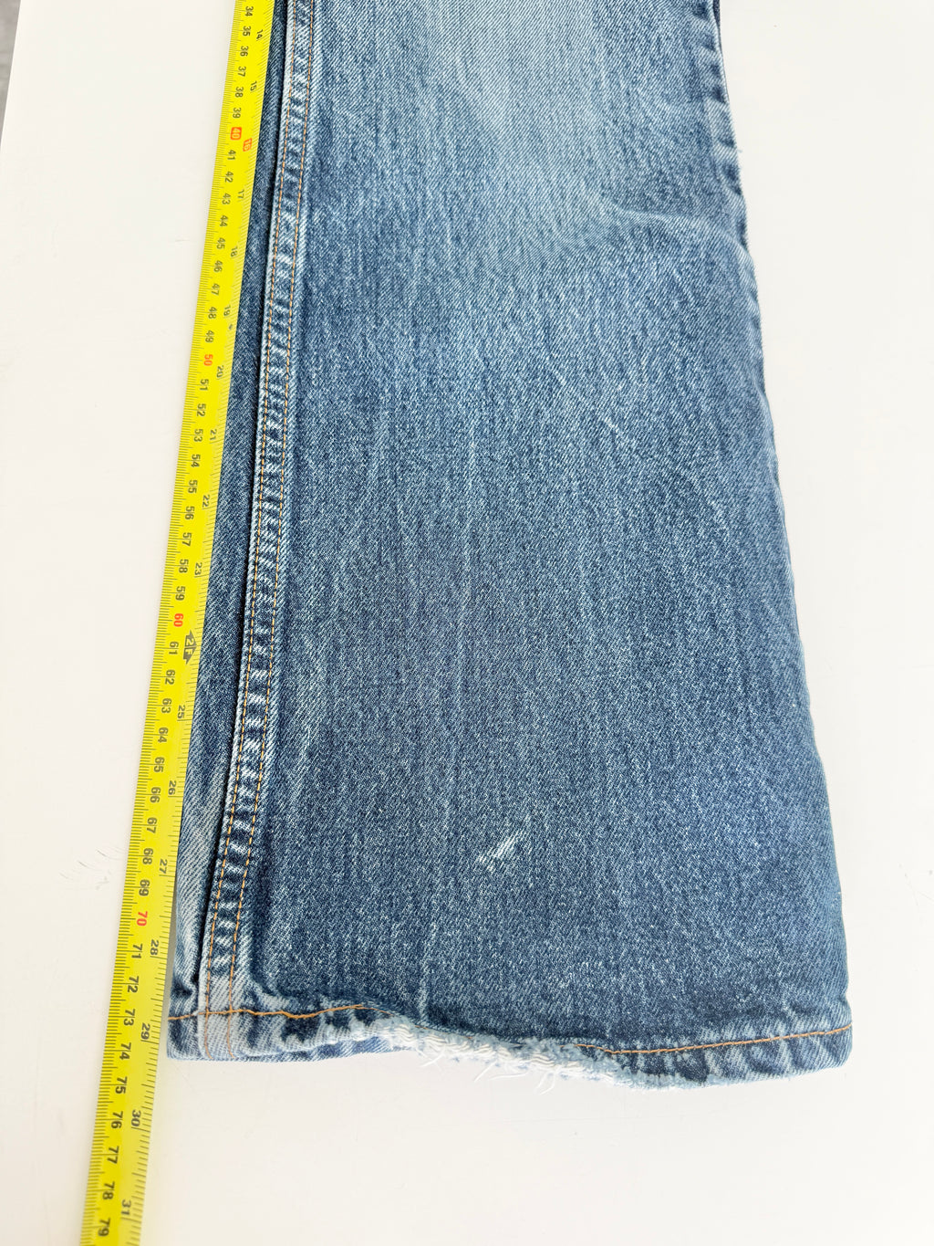 W25 L29 vintage Levis 517 24-25”” measured dark faded blue 90s USA 517s