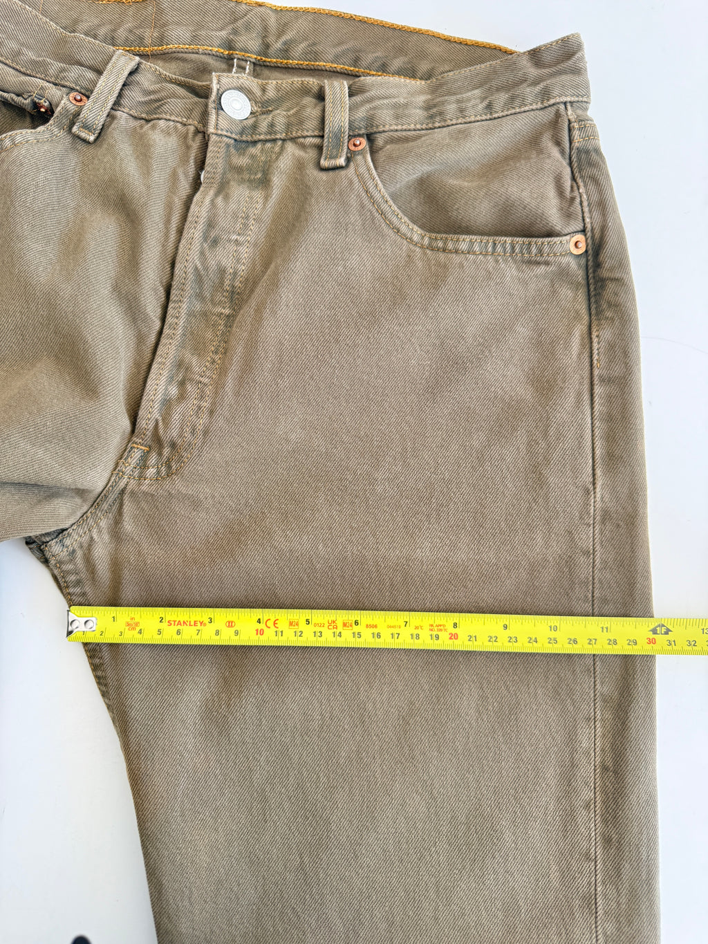 W30 L28 vintage Levis 501s 29/30” khaki/ brown Levi’s 501s 90s