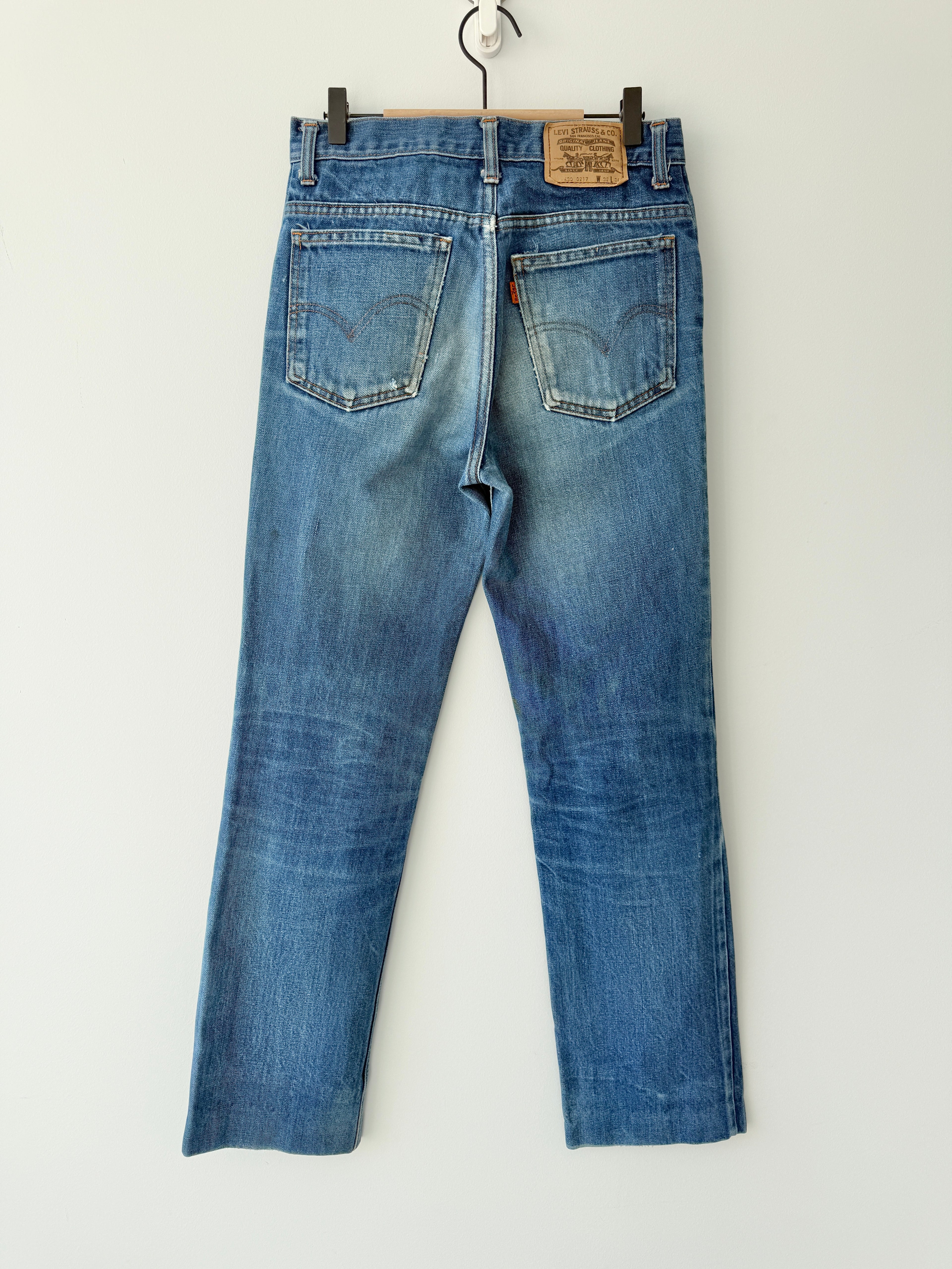 W28 L31 vintage Levis 630 27-28” measured dark blue denim 80s/90s  630s