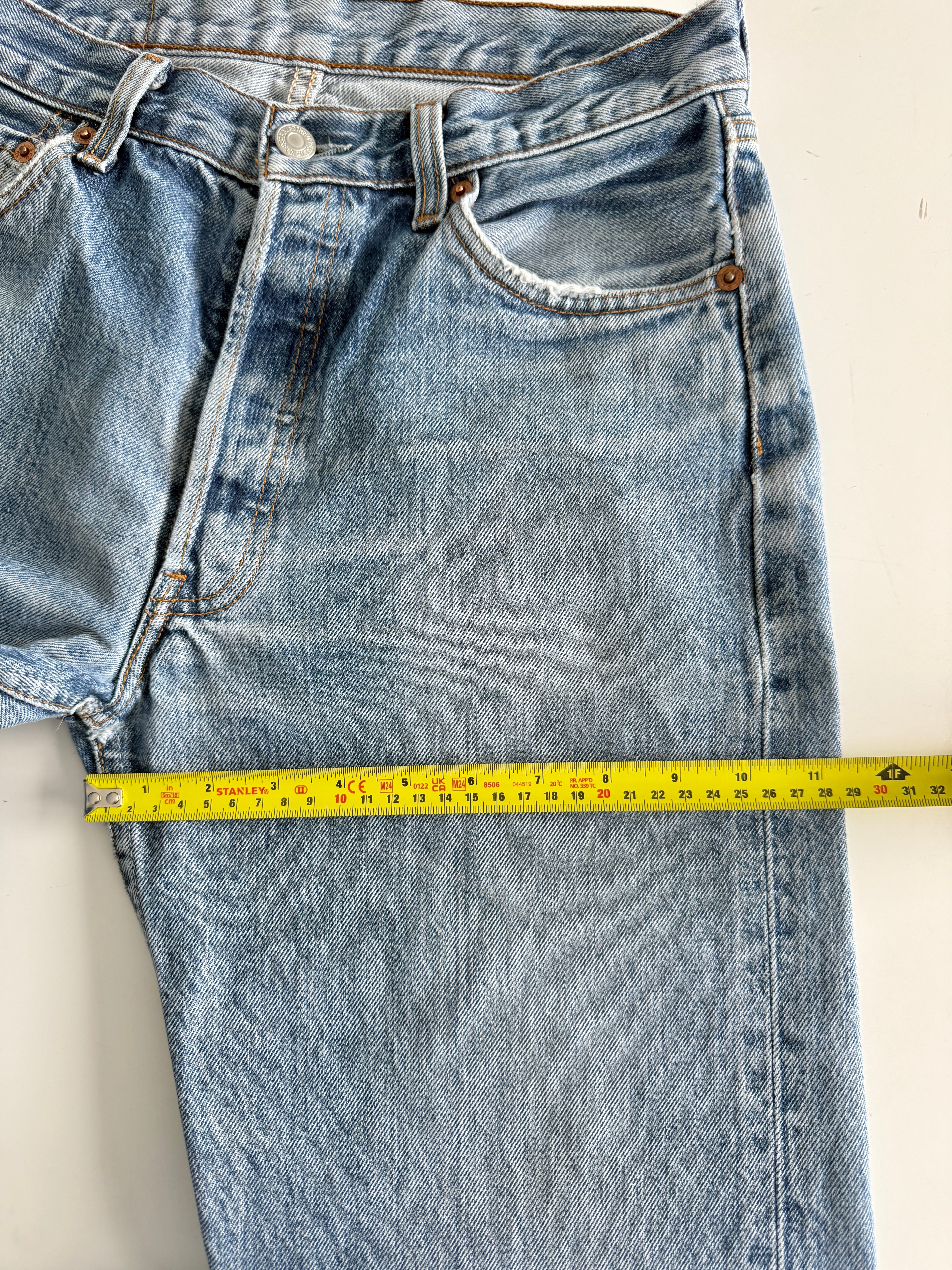 W28 L30 vintage Levis 501 27/28” measured waist dark faded blue 501s amazing fade 90s denim