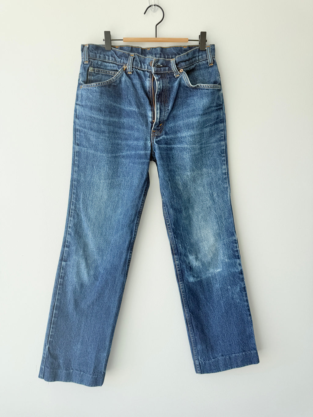 W31 L29 vintage Levis 630 30/31” measured waist dark faded blue 630s 80s   Orange tab