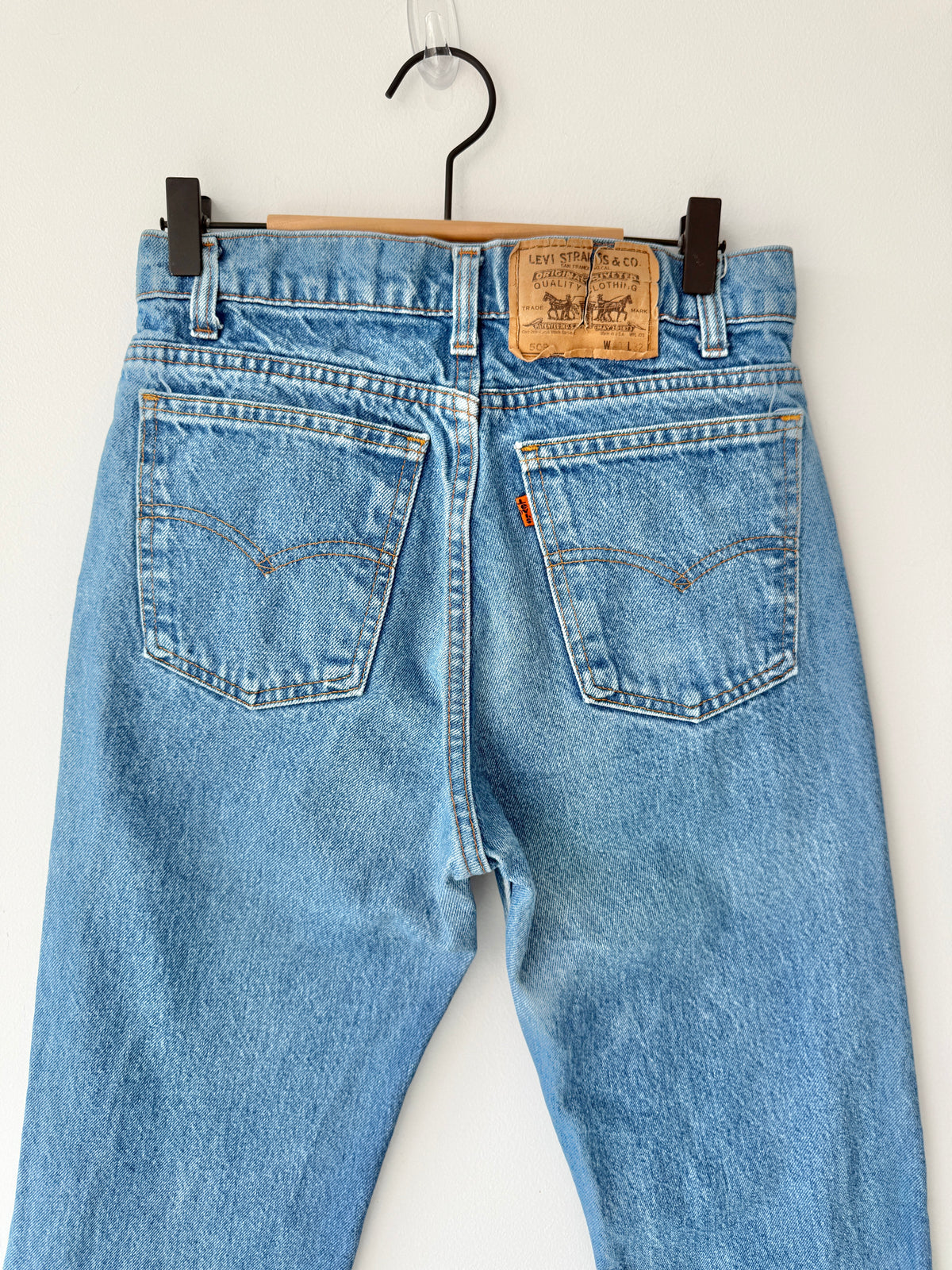 W27 L31 vintage Levis 509 27” measured medium blue faded  80/90s 509s