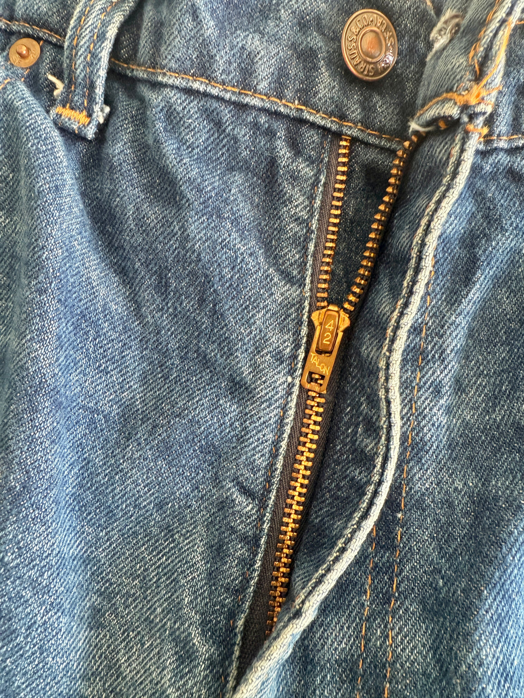 W34 L26 vintage Levis 517 34” measured light blue fade denim 90s Levi’s 517s USA