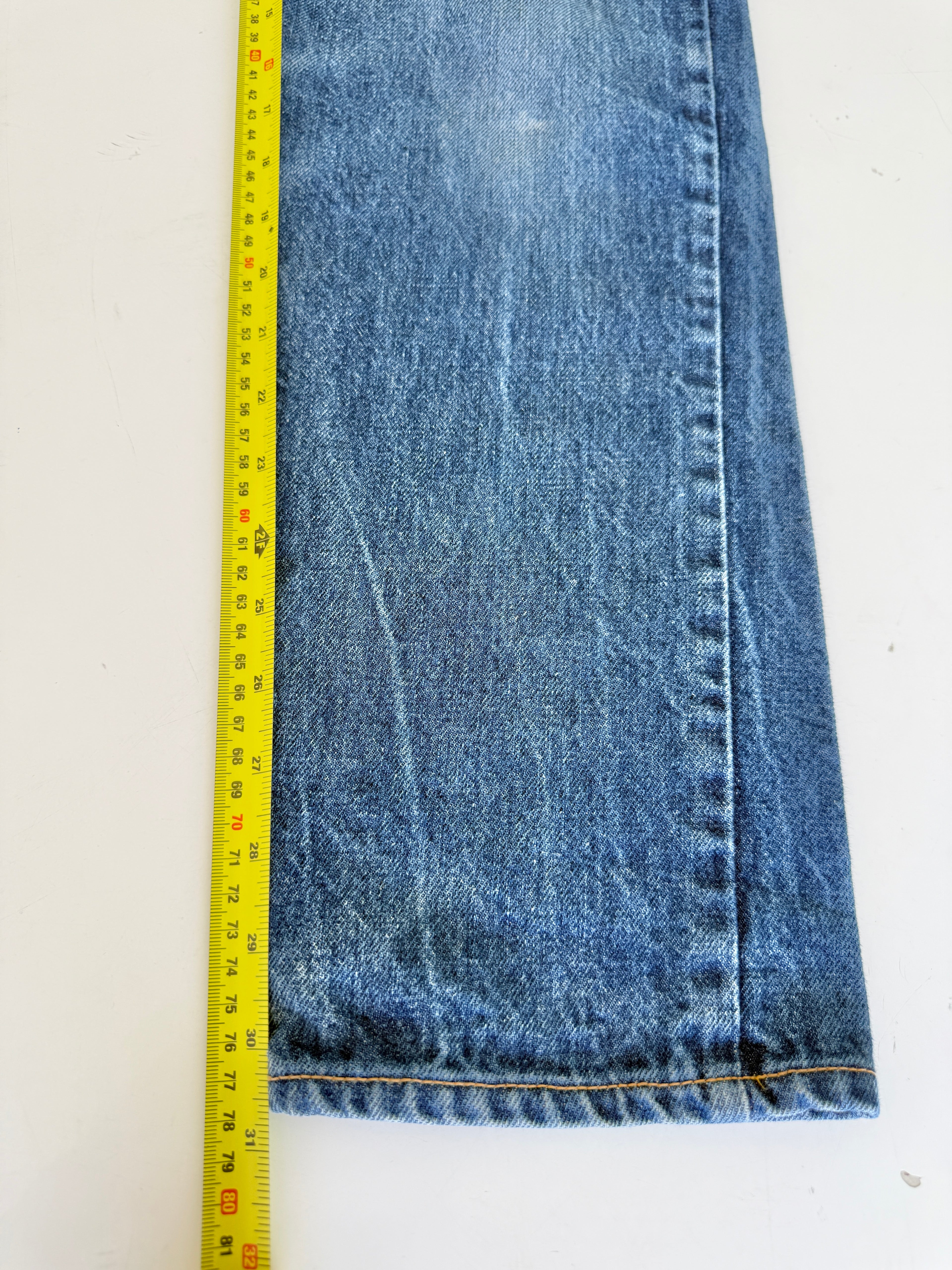W27 L30 vintage Levis 631 26-27” measured dark faded blue denim orange tab 80/90s Levi’s 631s