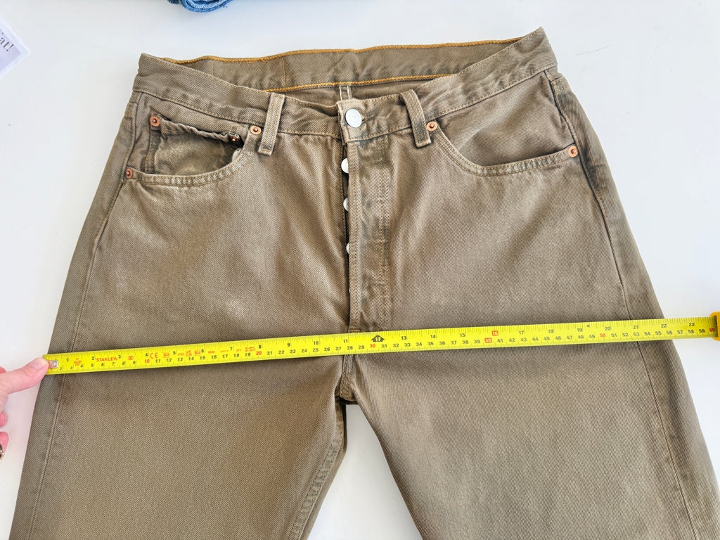 W30 L28 vintage Levis 501s 29/30” khaki/ brown Levi’s 501s 90s