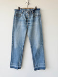 W34 L30 vintage Levis 501 33-34” measured dark faded blue denim 80s Levi’s 501s USA