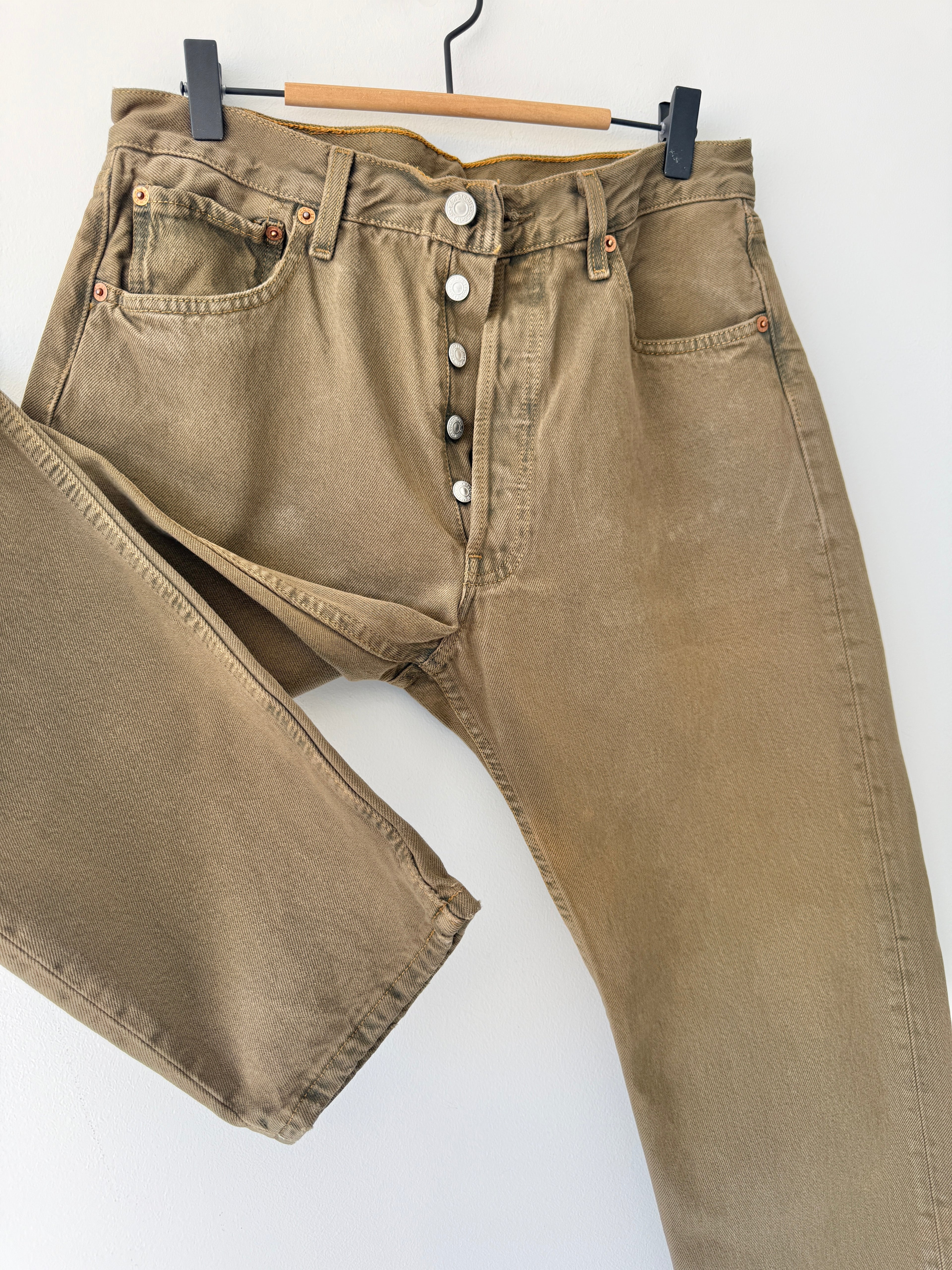 W30 L28 vintage Levis 501s 29/30” khaki/ brown Levi’s 501s 90s