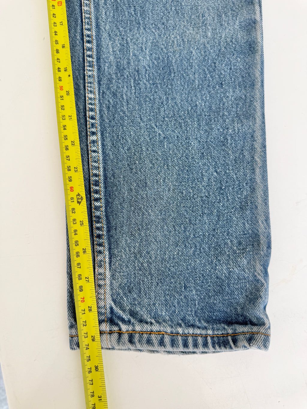 W32 L29 vintage Levis 505 31/32” measured waist dark fade blue faded  90s orange tag USA 505s