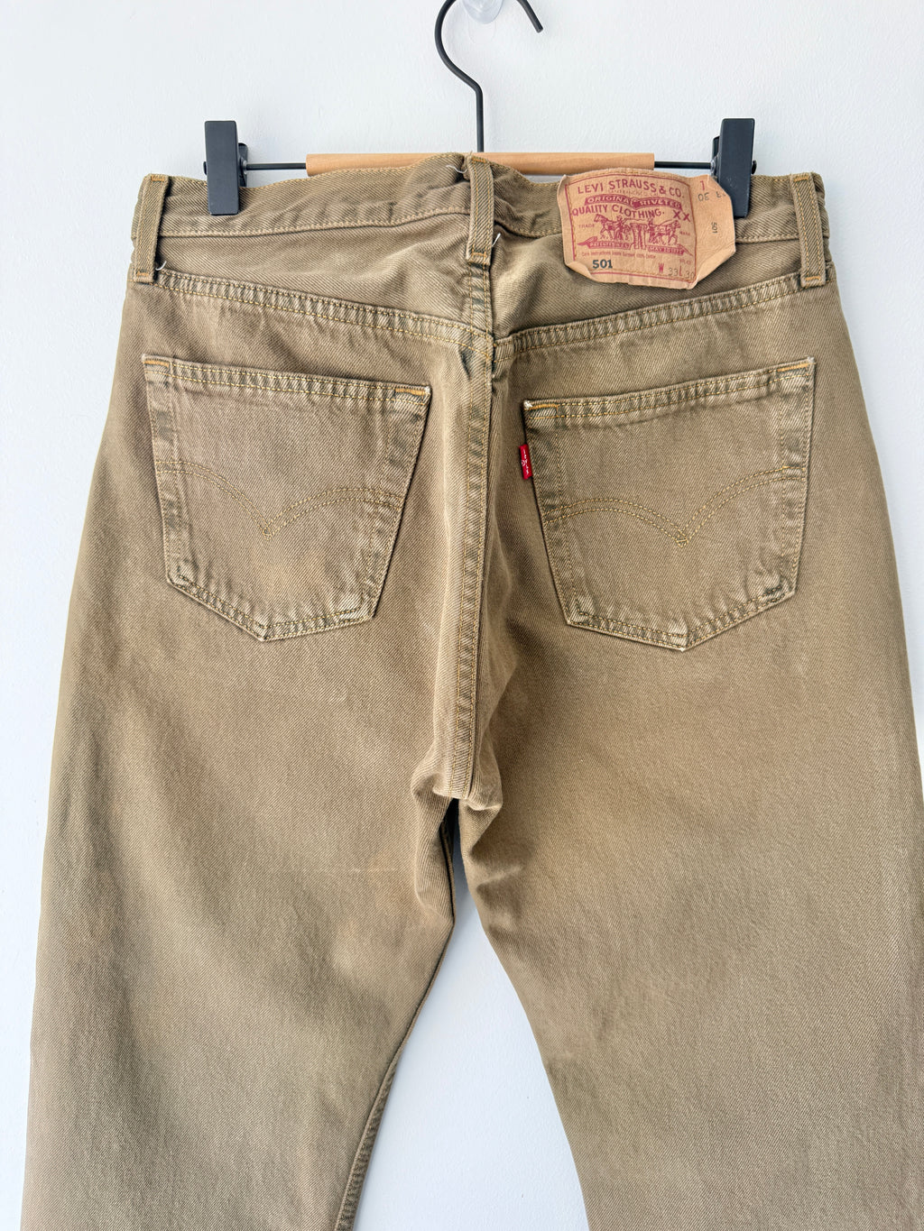 W30 L28 vintage Levis 501s 29/30” khaki/ brown Levi’s 501s 90s