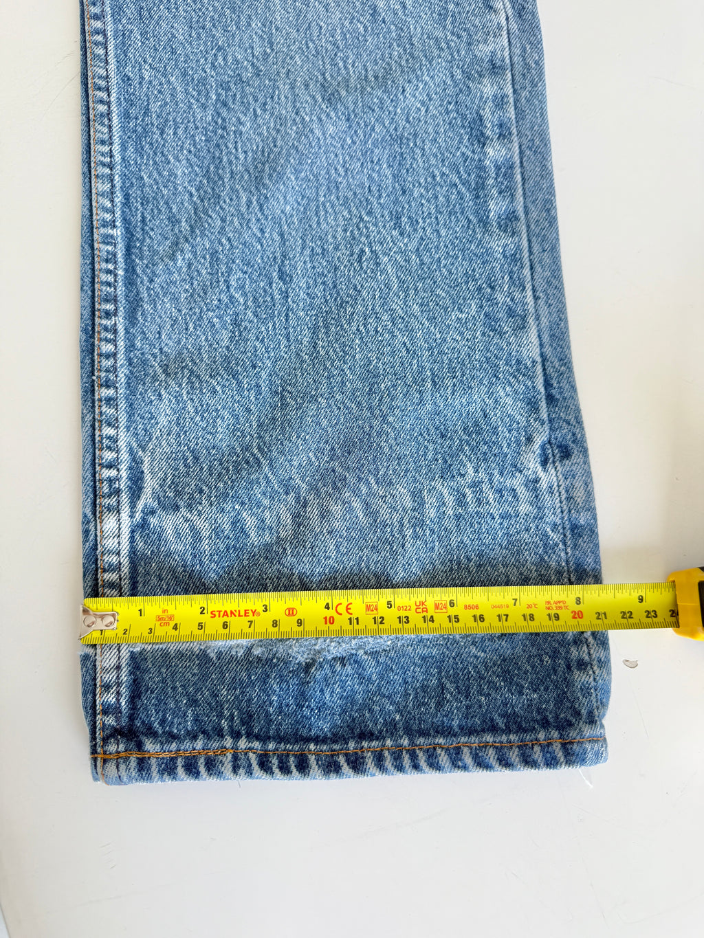 W34 L30 vintage Levis 501 33-34” measured dark faded blue denim 80s Levi’s 501s USA
