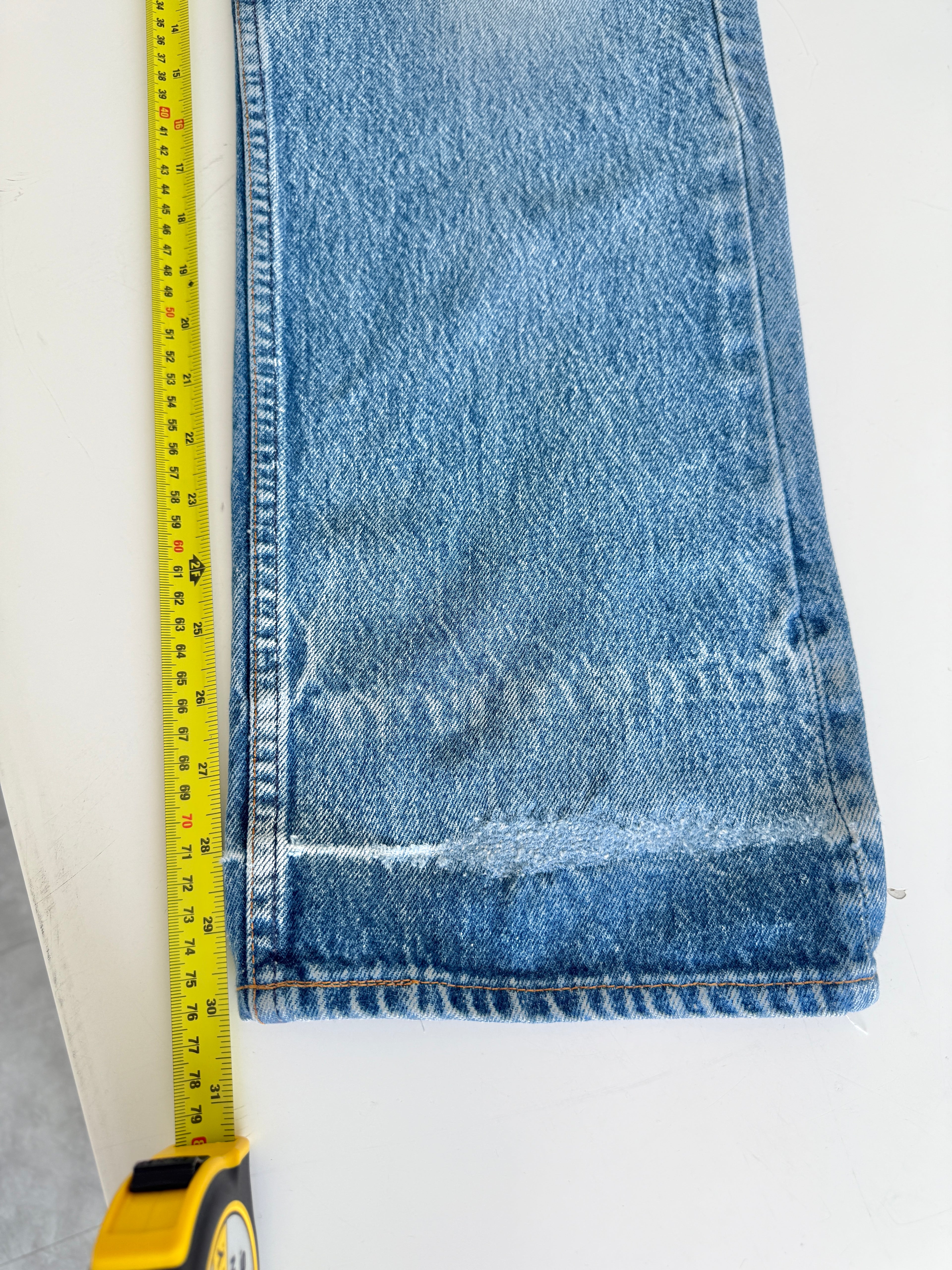 W34 L30 vintage Levis 501 33-34” measured dark faded blue denim 80s Levi’s 501s USA