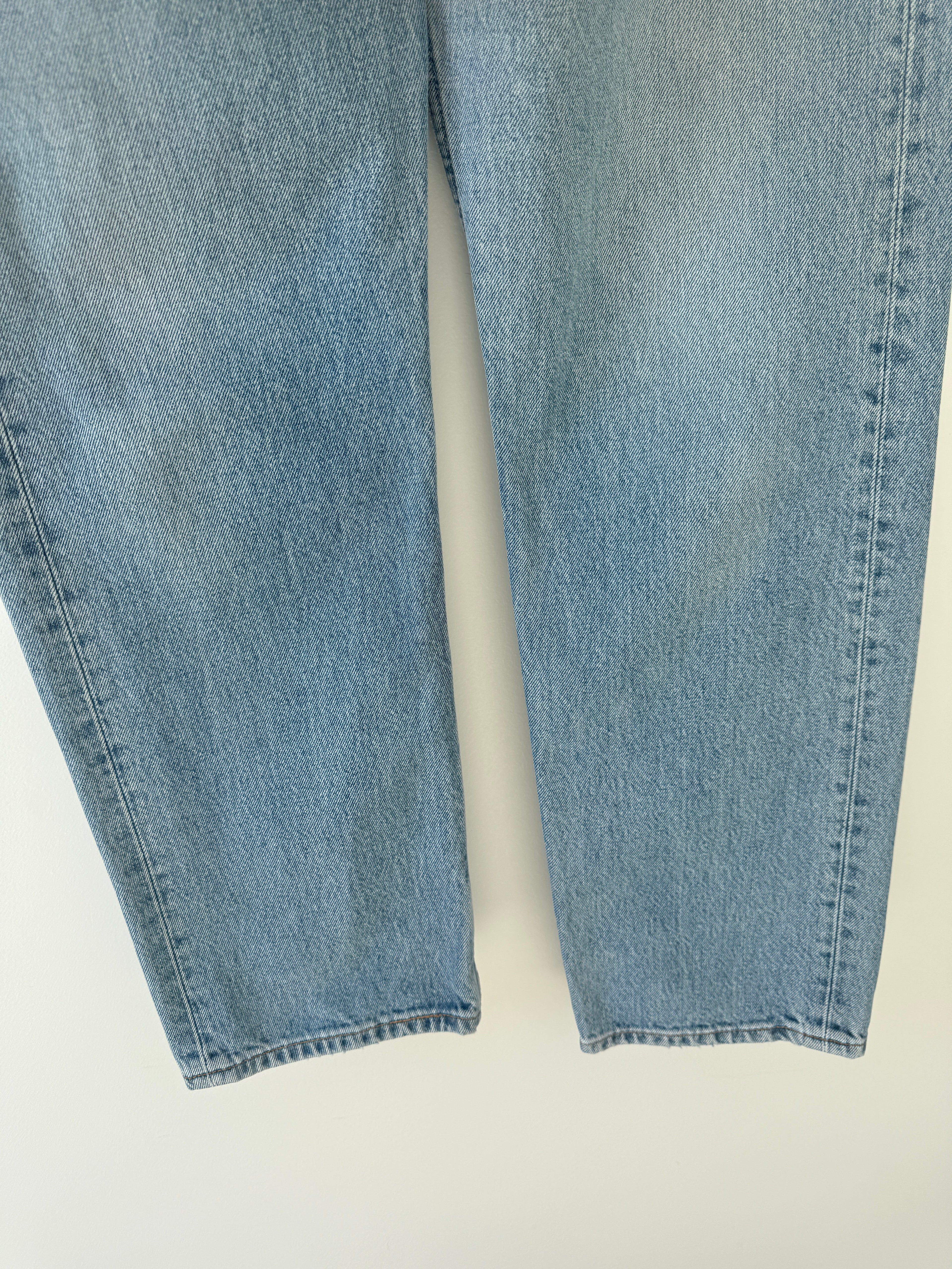 W31 L29 vintage Levis 501 30/31” measured waist medium faded blue wallet mark Y2K 501s