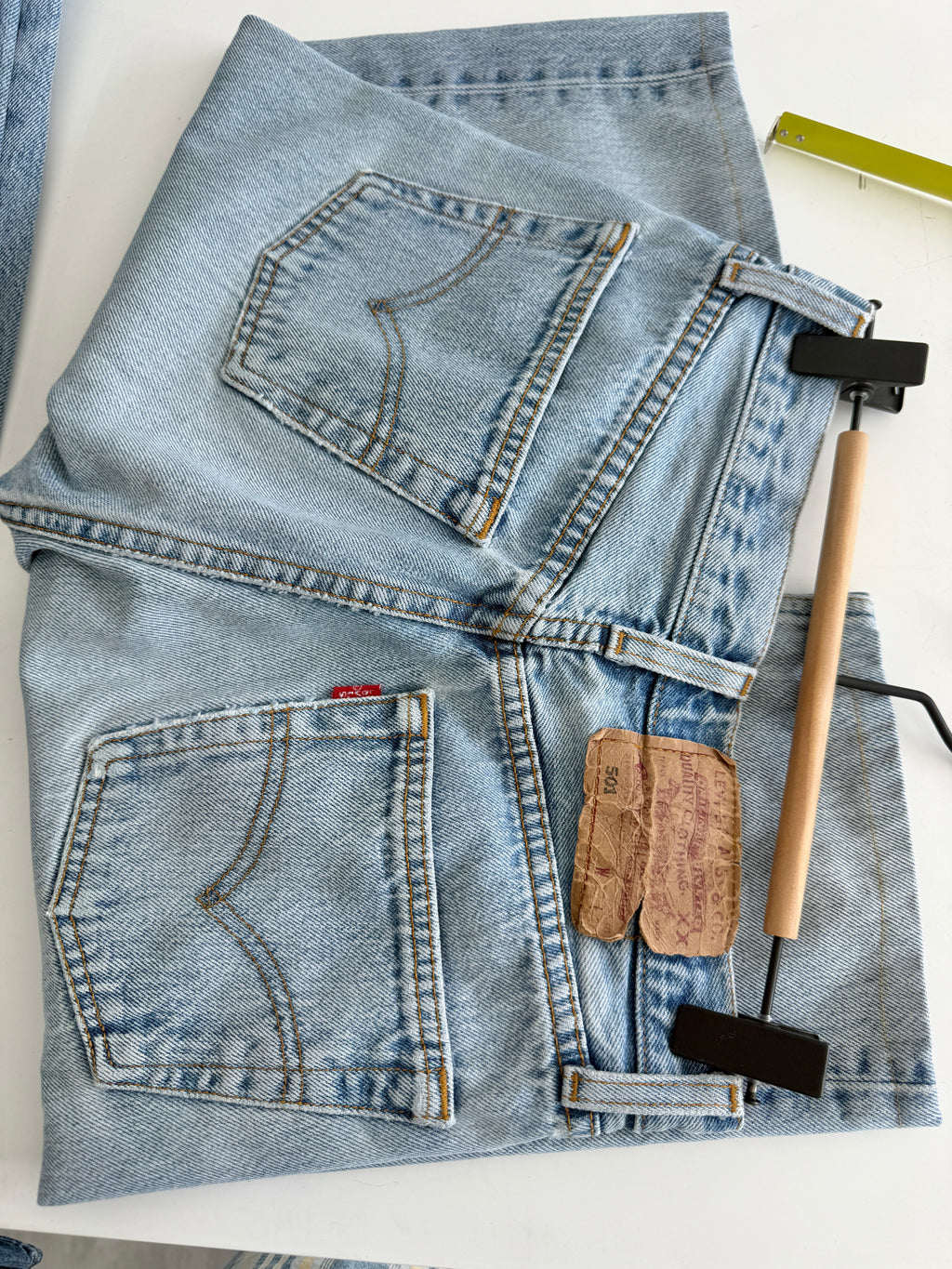 Soft shorts W25 L13 vintage Levis 501 24/25” measured waist light faded blue 501s amazing fade 90s denim
