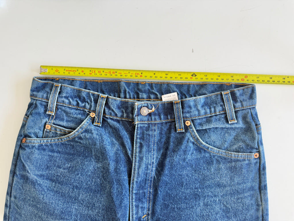 W33 L34 vintage Levis 517 33” measured waist raw blue 517s made in 90s USA