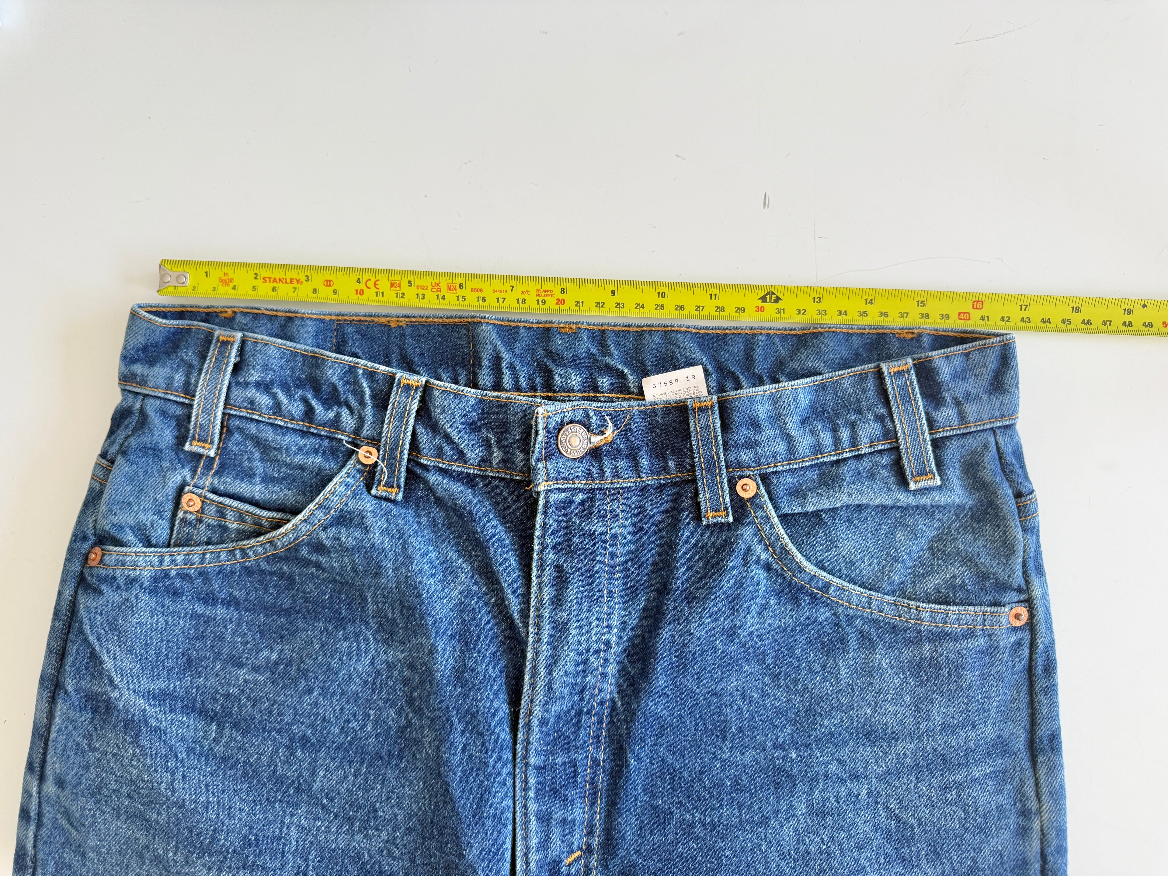 W33 L34 vintage Levis 517 33” measured waist raw blue 517s made in 90s USA