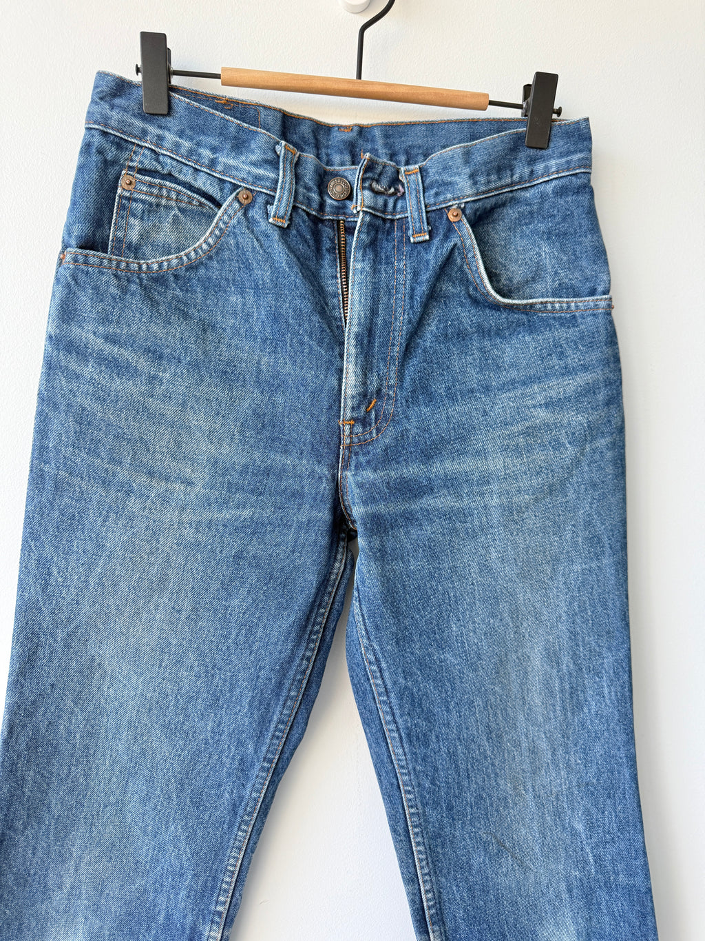 W26 L30 vintage Levis 630 26” measured light faded blue 80s Levi’s 630’s