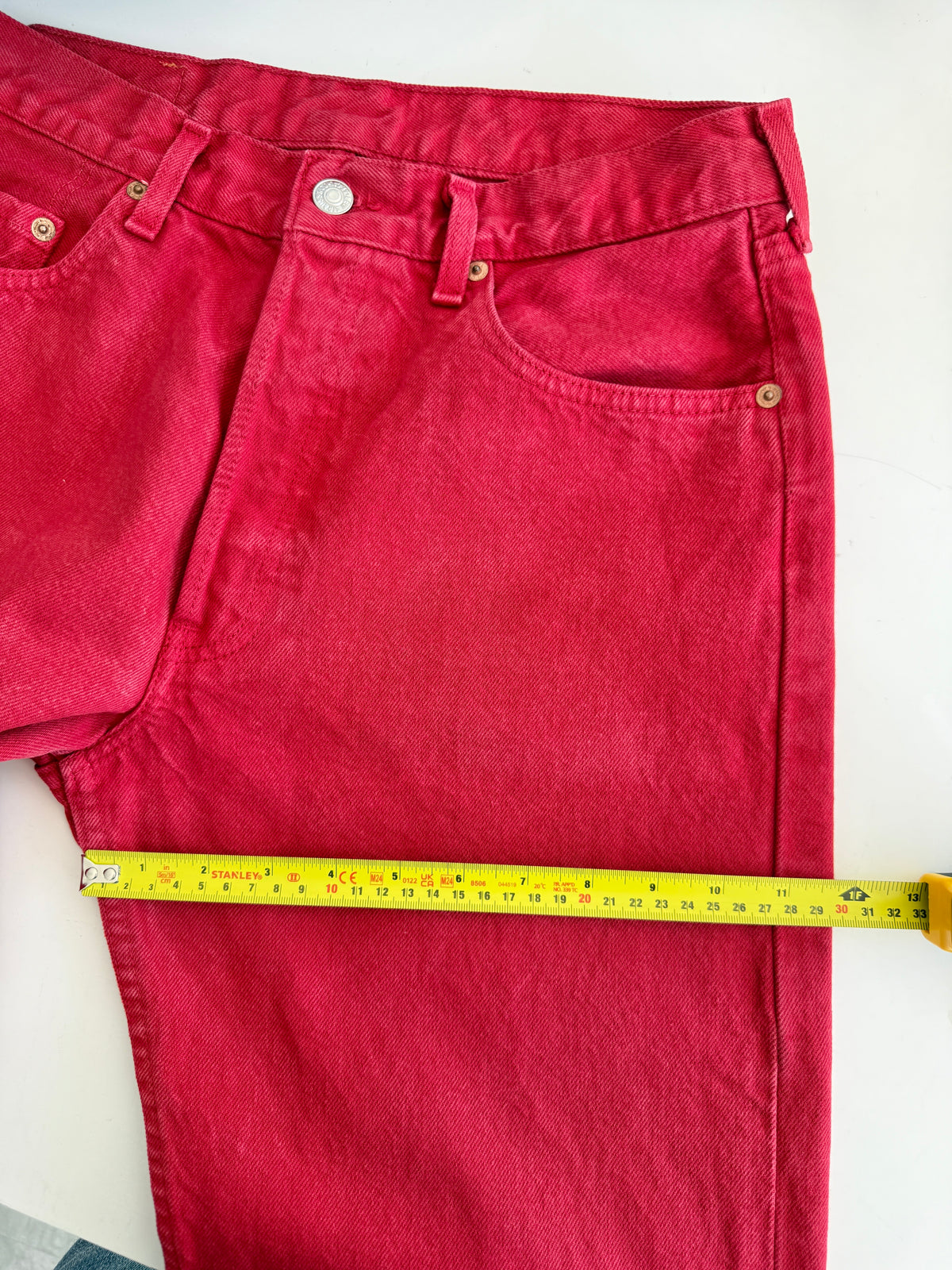 W30 L28 vintage Levis 501 29/30” measured waist red 90s 501s