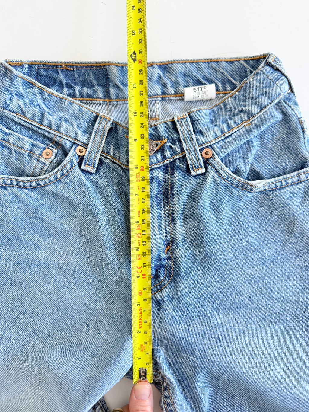 W21 L30 vintage Levis 517 21” measured waist medium blue Levi’s 517s USA 90s