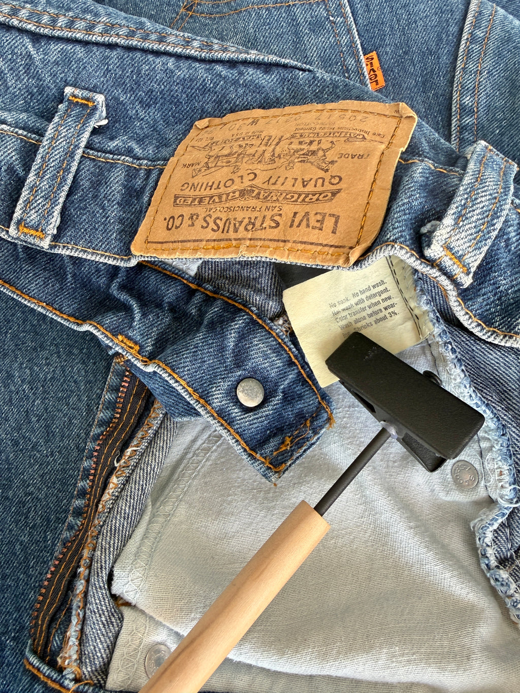 W26 L32 vintage Levis 517s dark blue  25” measured waist 517s USA 80s