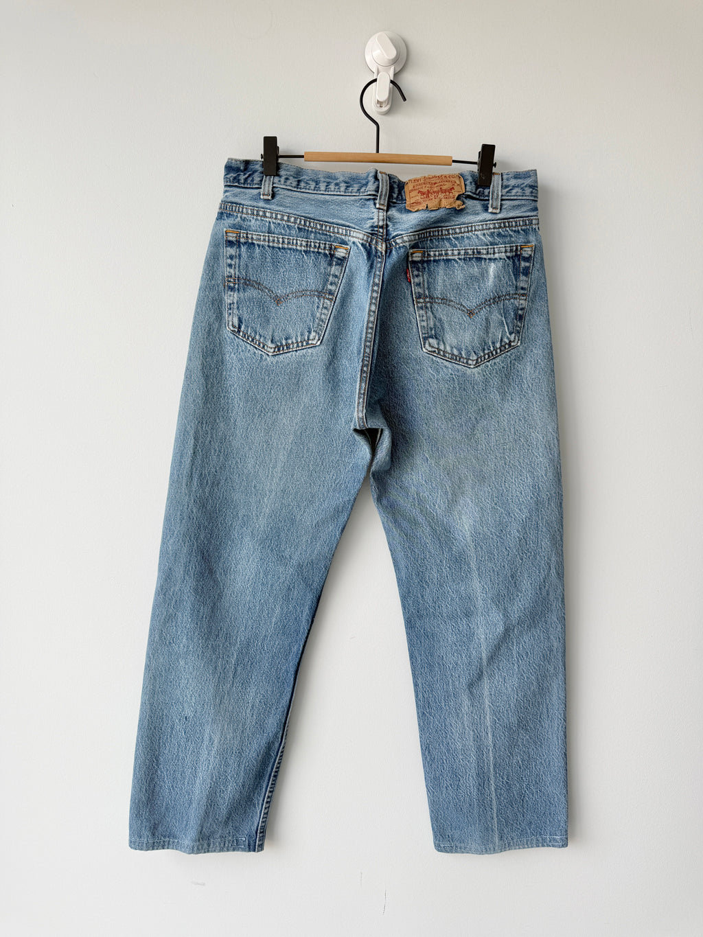W32 L27 vintage Levis 501 31/32” measured unique faded blue denim 90s USA Levi’s 501s