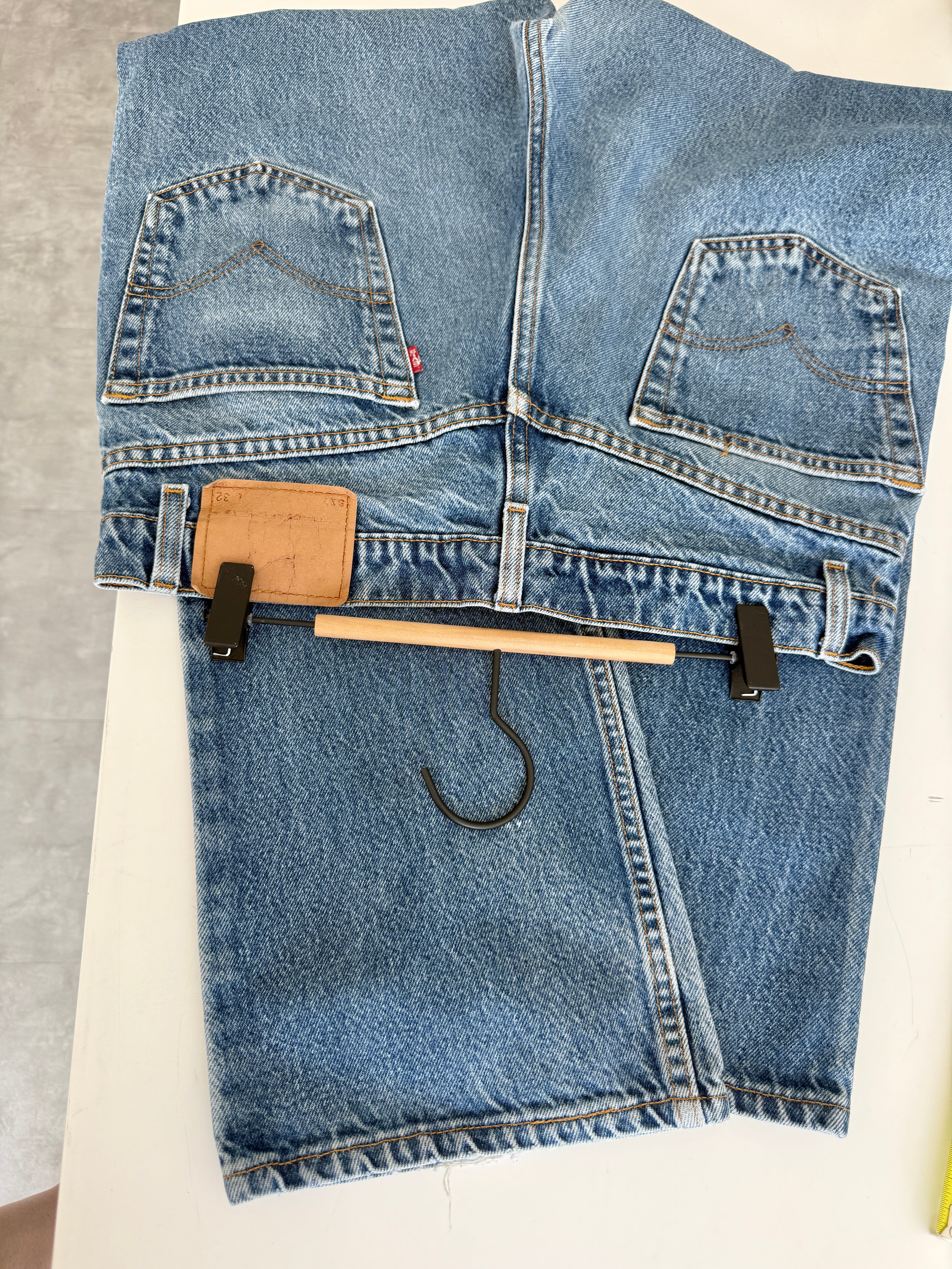 W33 L31 vintage Levis 517 33” measured waist medium faded blue 90s 517s