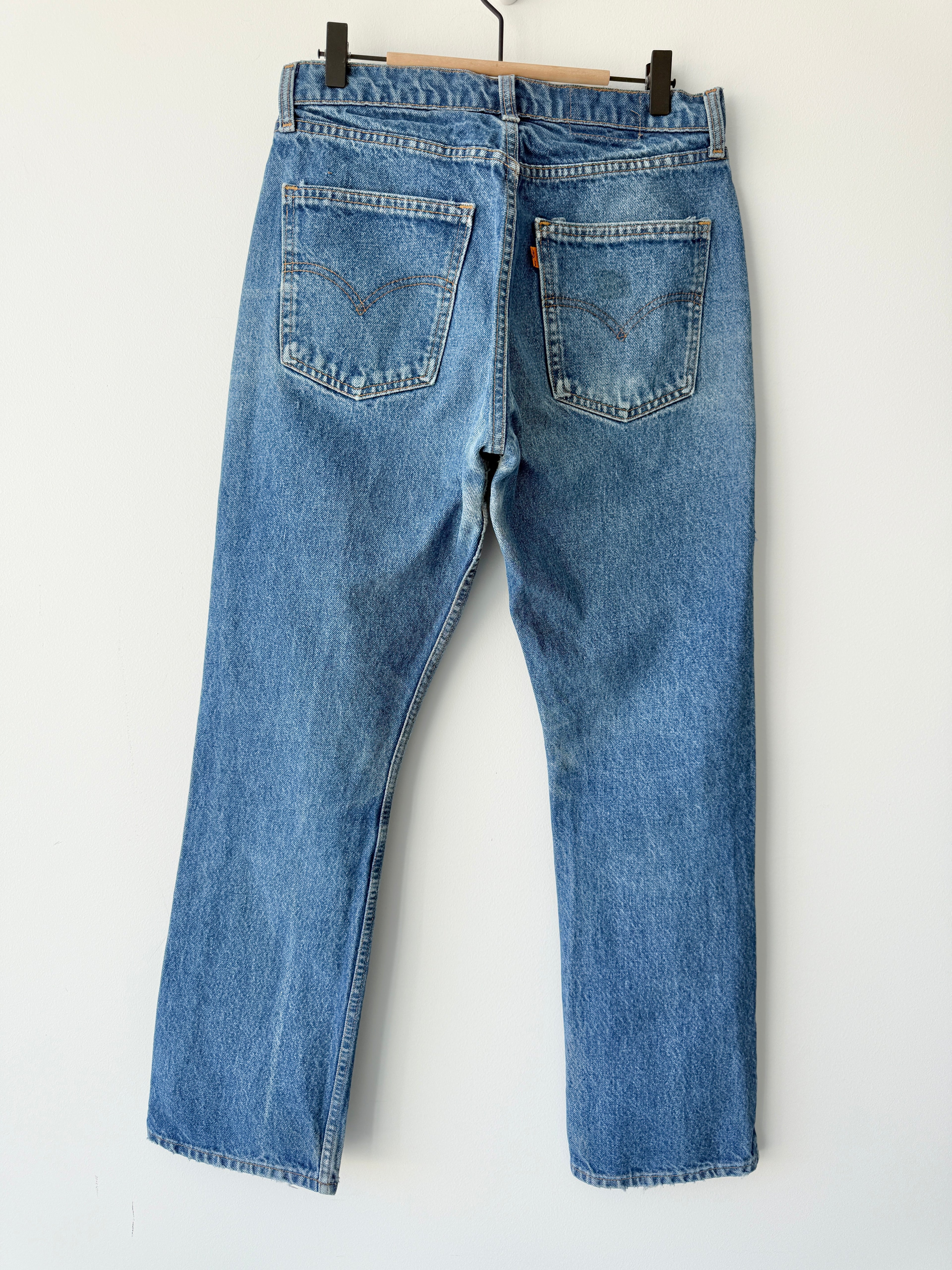 W28 L31 vintage Levis 517 28/29” measured dark fade blue denim Levi’s 517s