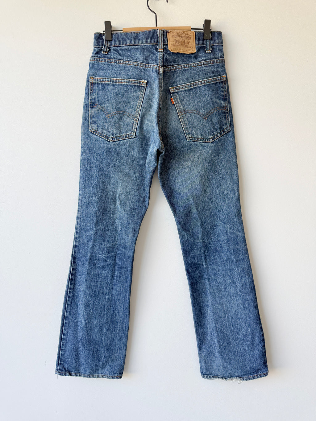 W29 L31 vintage Levis 517 28/29” measured waist dark faded USA 80s 517s