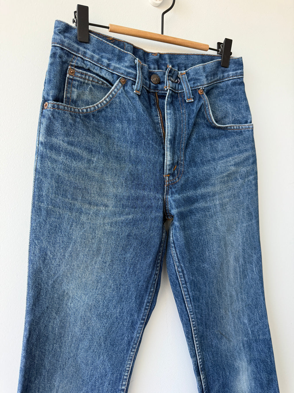 W26 L30 vintage Levis 630 26” measured light faded blue 80s Levi’s 630’s