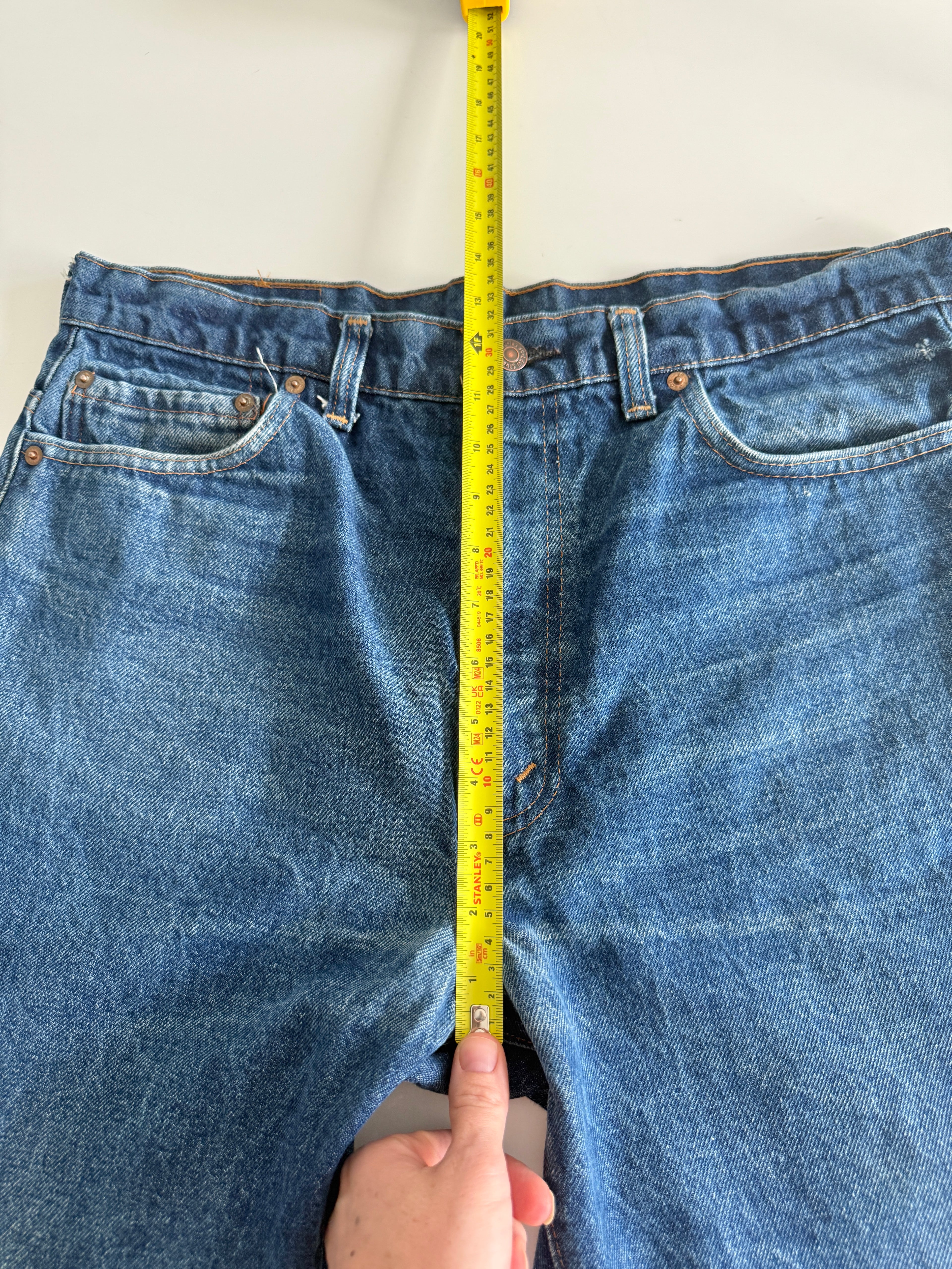 W34 L26 vintage Levis 517 34” measured light blue fade denim 90s Levi’s 517s USA