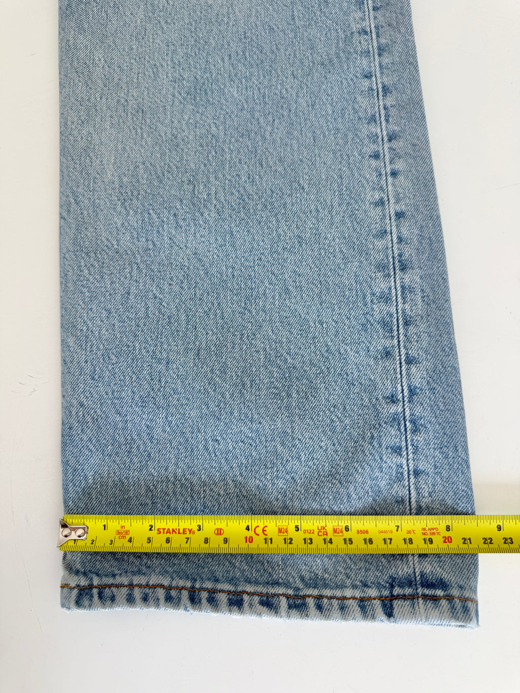 Soft W36 L34 vintage Levis 501 35/36” measured waist light faded 501s 90s denim