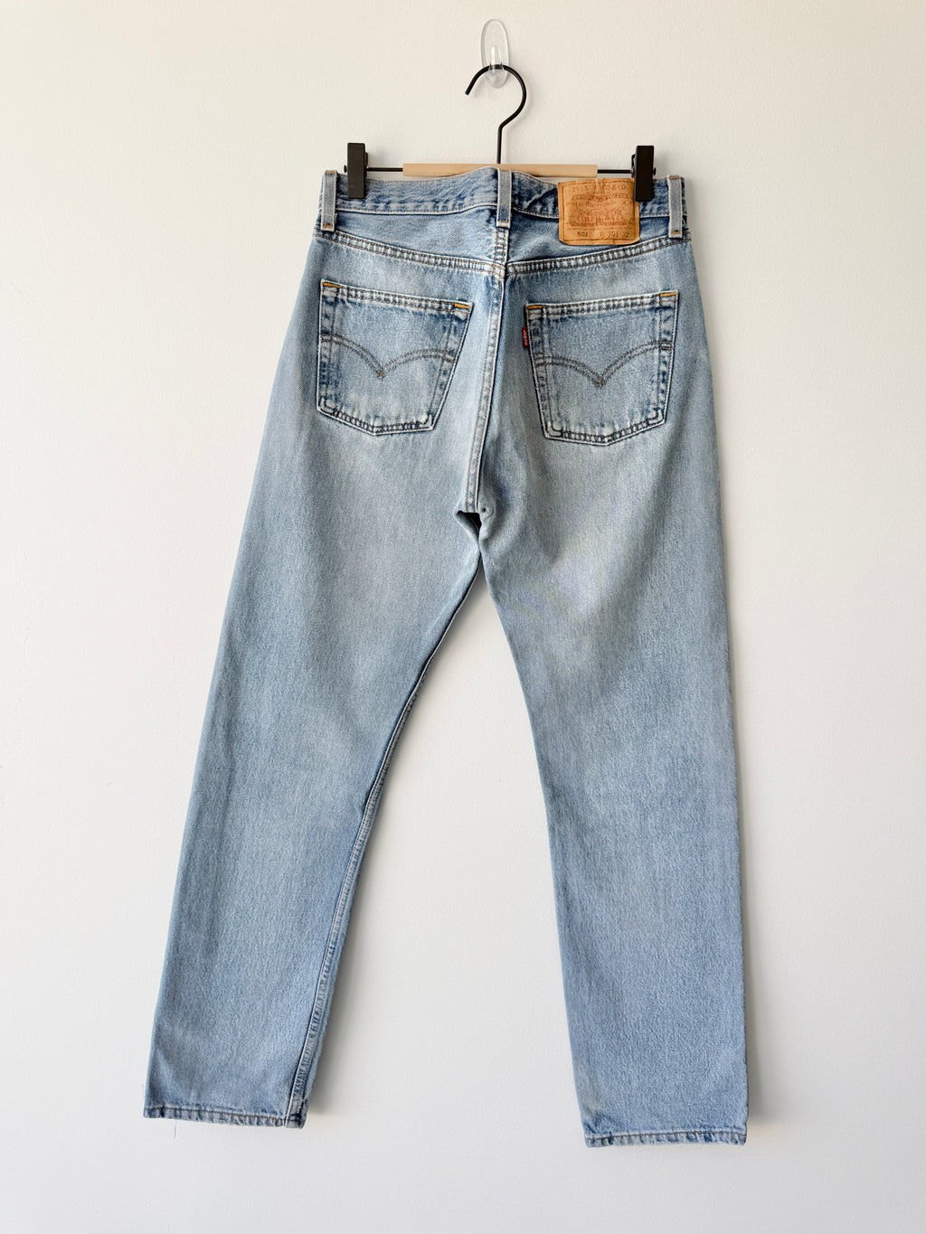 W29 L31 vintage Levis 501 28/29” measured fade light denim USA 501s Y2K
