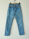 W27 L31 vintage Levis 509 27” measured medium blue faded  80/90s 509s