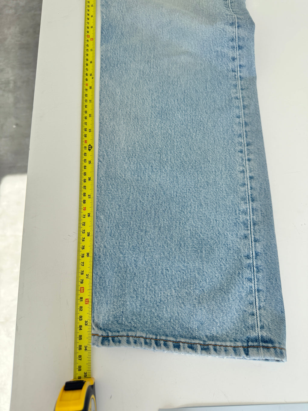 Soft W36 L34 vintage Levis 501 35/36” measured waist light faded 501s 90s denim