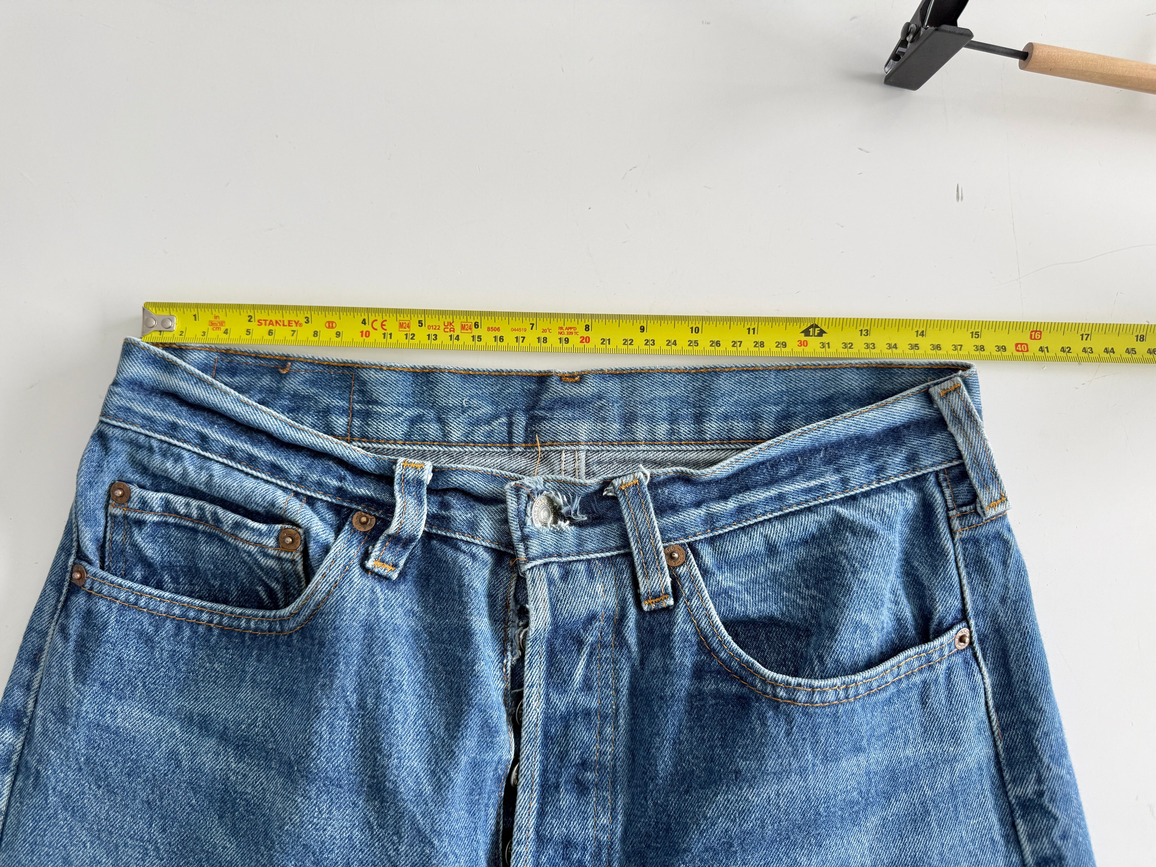 W30 L30 vintage Levis 501 29/30” measured dark faded blue 80sUSA Levi’s 501s